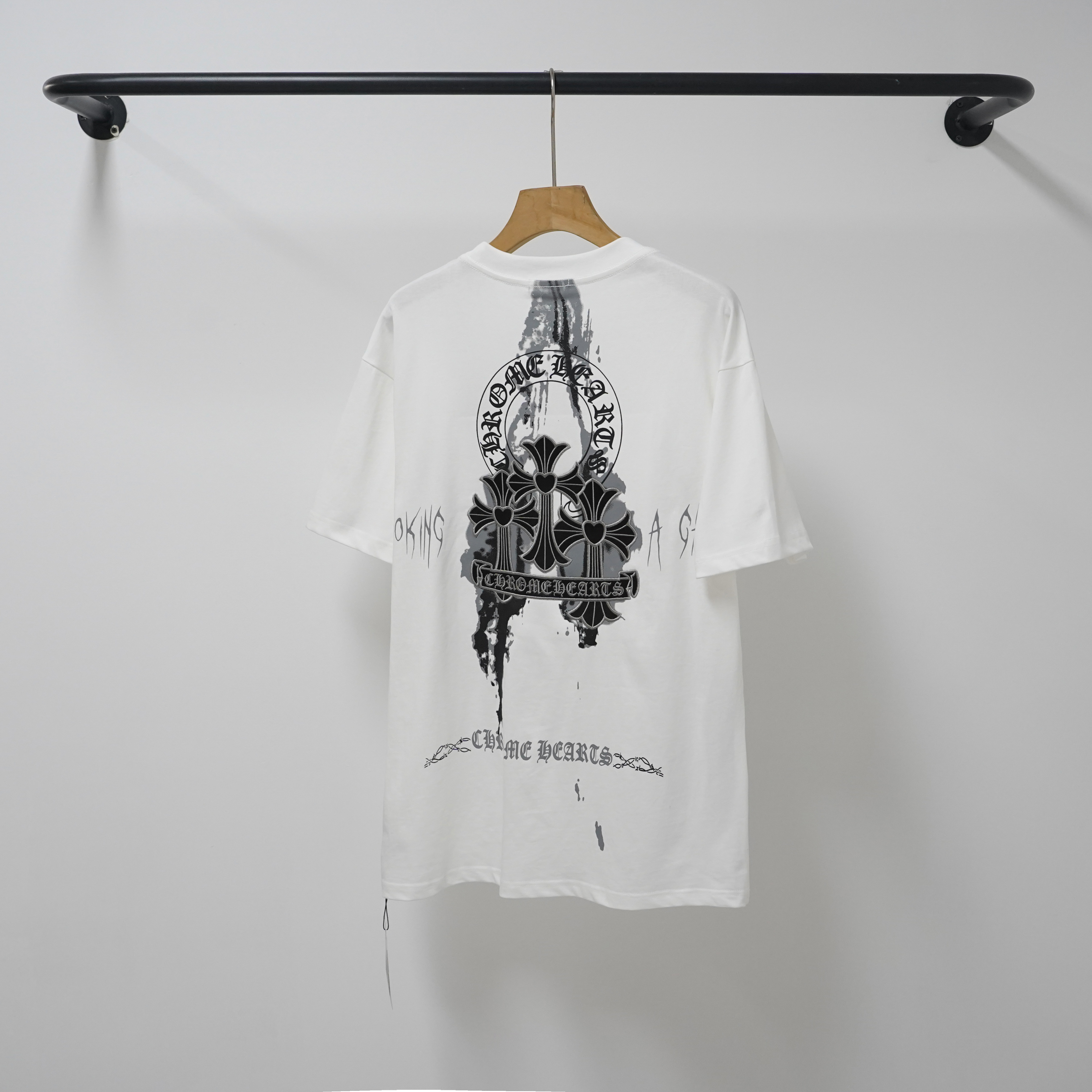 Chrome Hearts T-Shirt 2234 Black White P130