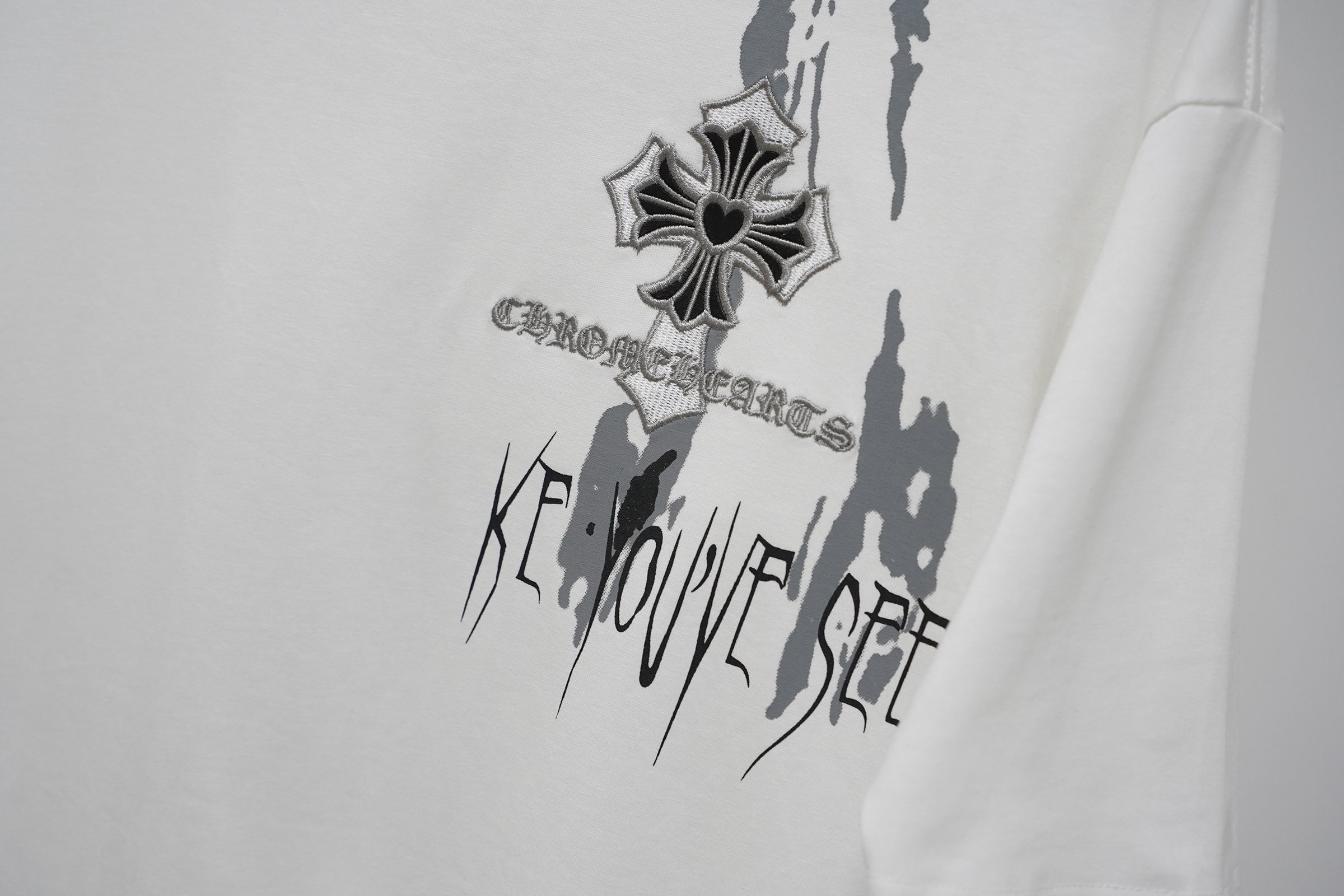 Chrome Hearts T-Shirt 2234 Black White P130