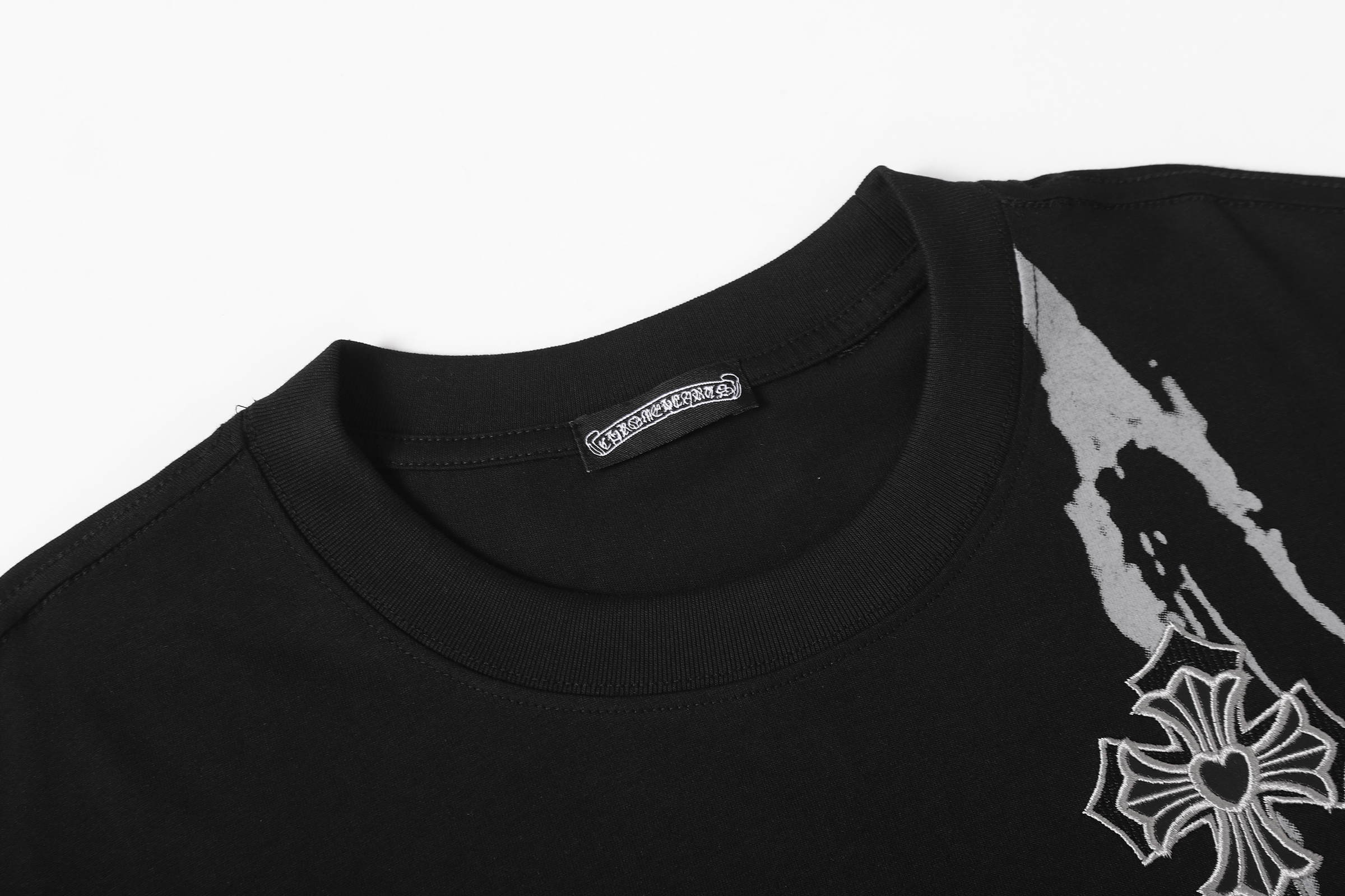 Chrome Hearts T-Shirt 2234 Black White P130