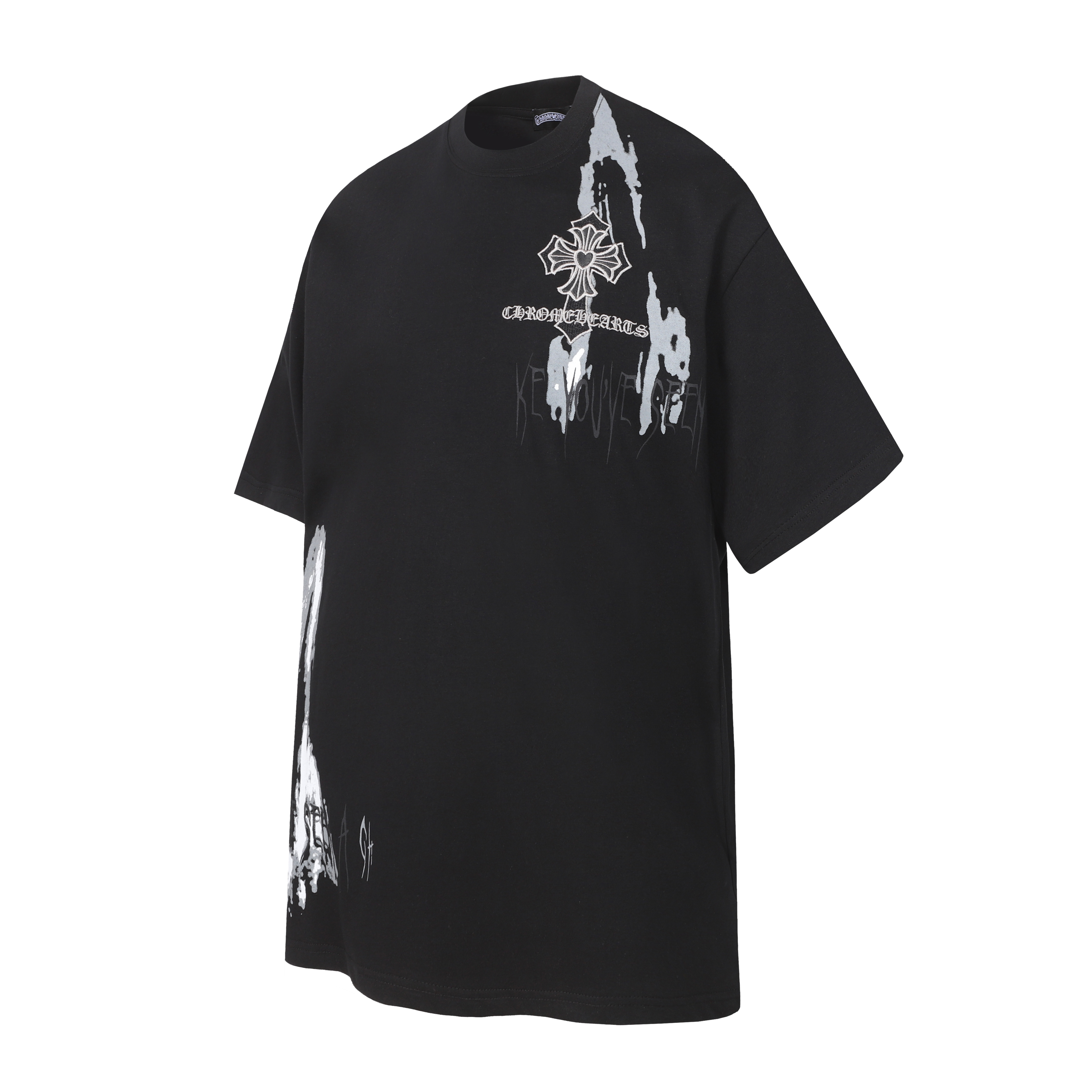 Chrome Hearts T-Shirt 2234 Black White P130