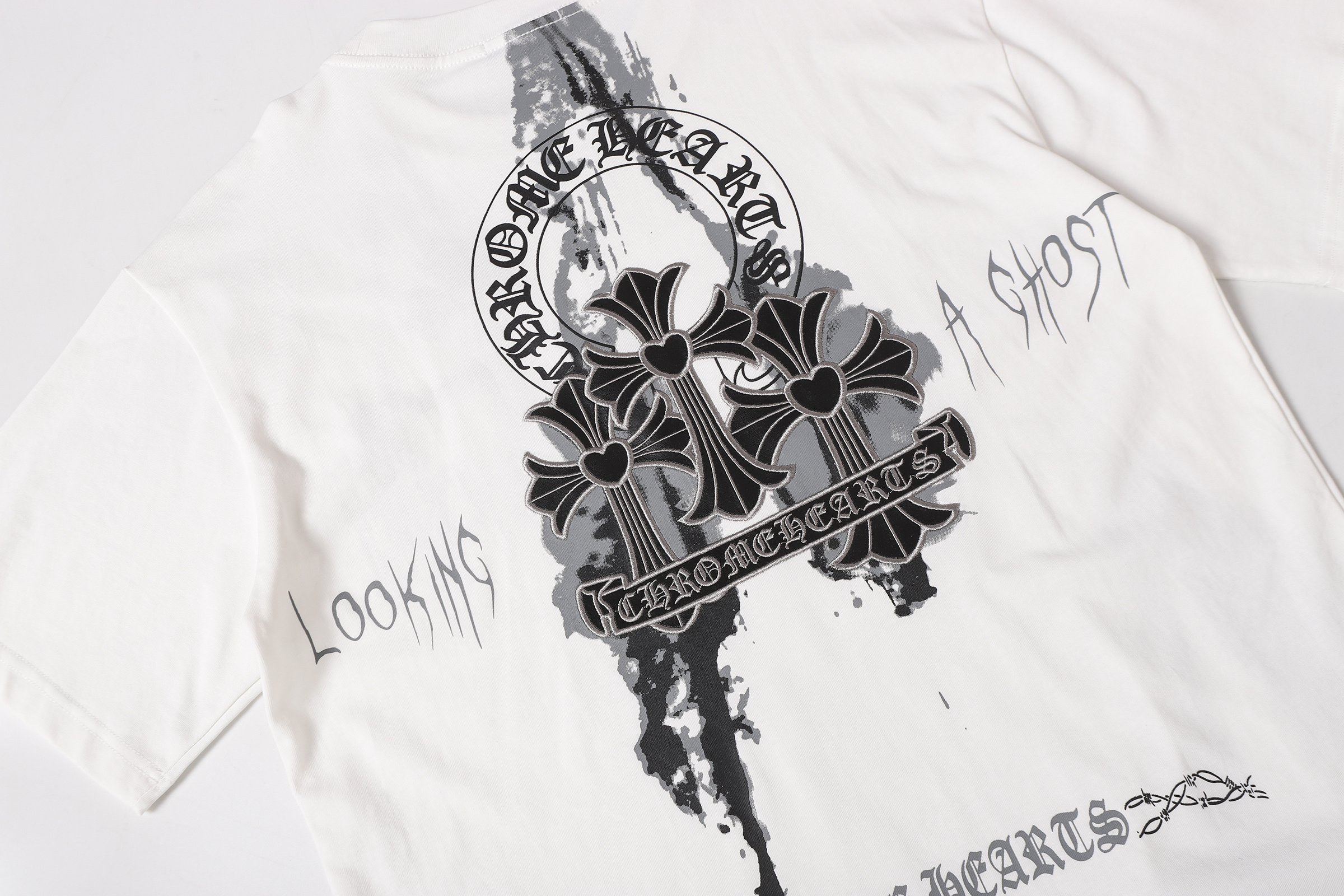 Chrome Hearts T-Shirt 2234 Black White P130