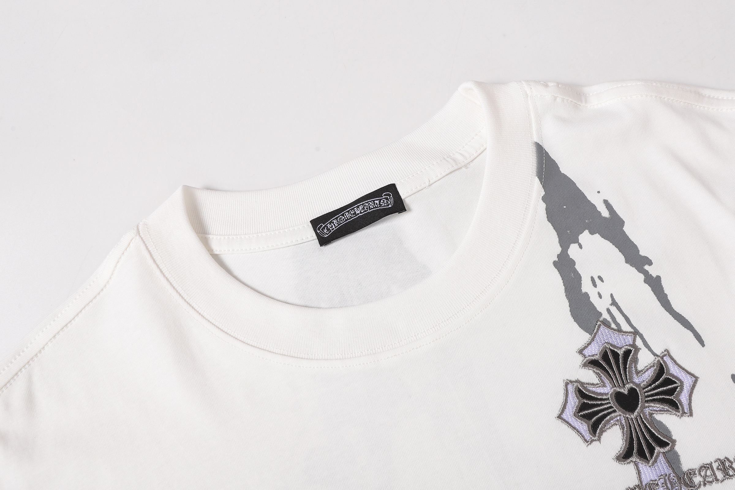 Chrome Hearts T-Shirt 2234 Black White P130