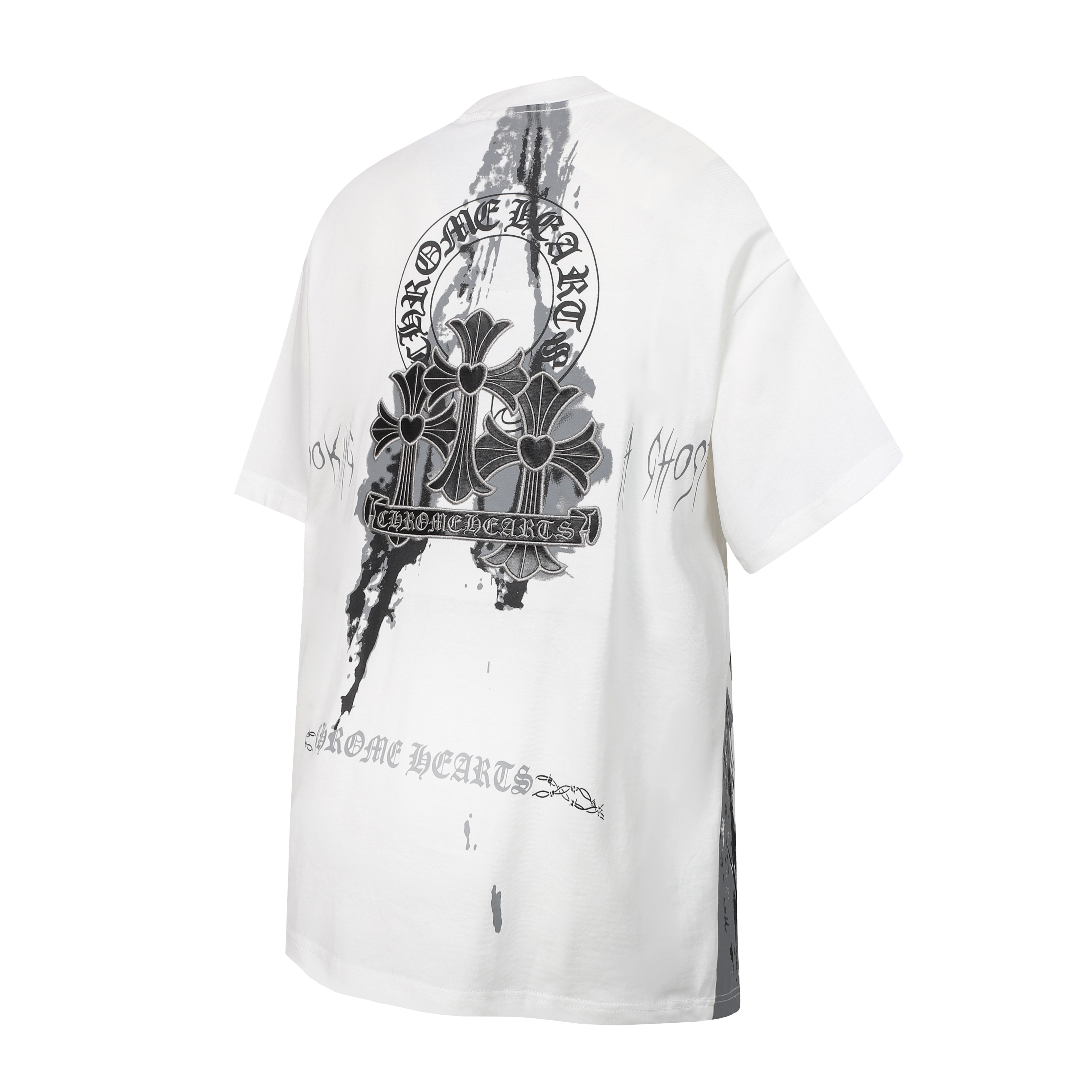 Chrome Hearts T-Shirt 2234 Black White P130