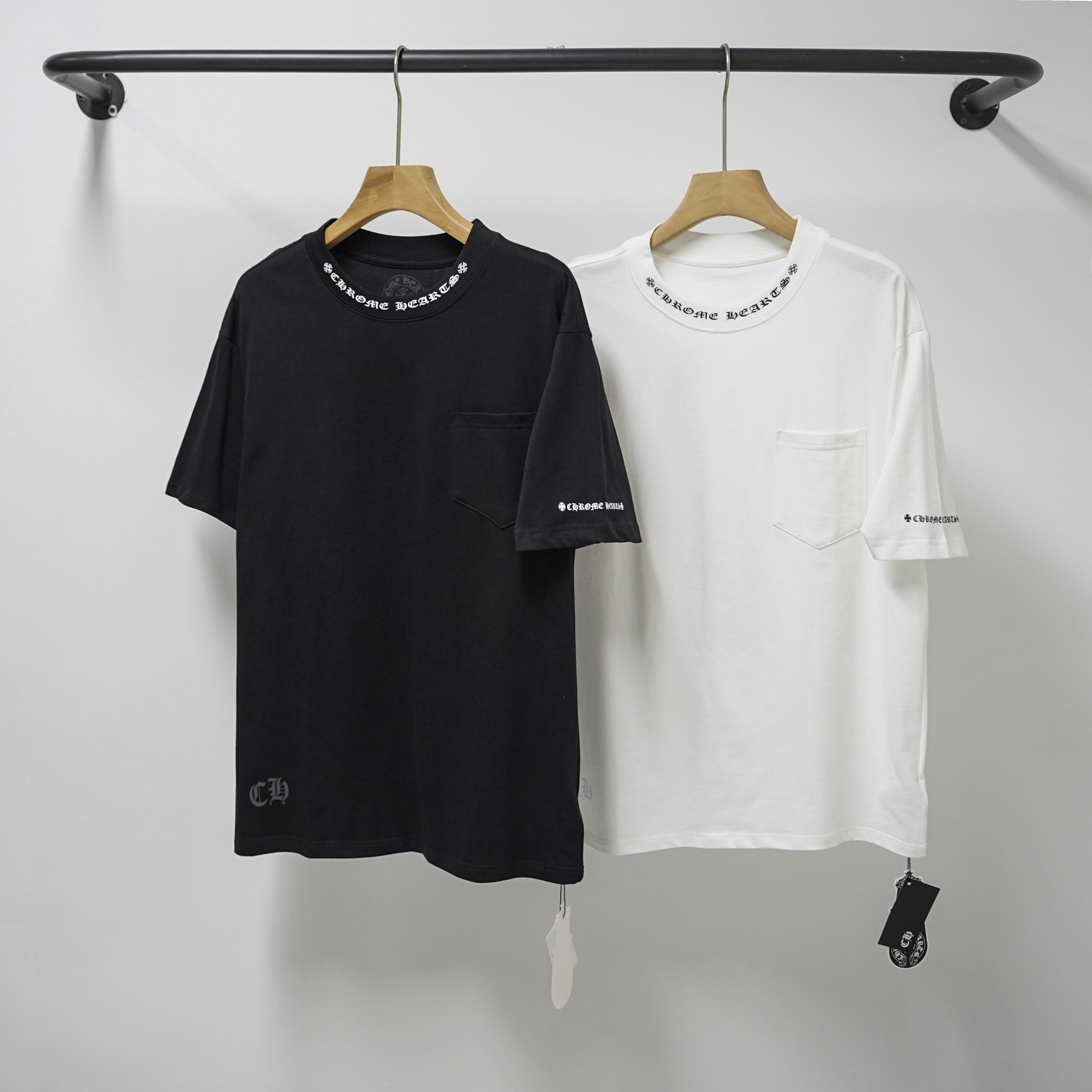 Chrome Hearts T-Shirt 2237 Black White P130