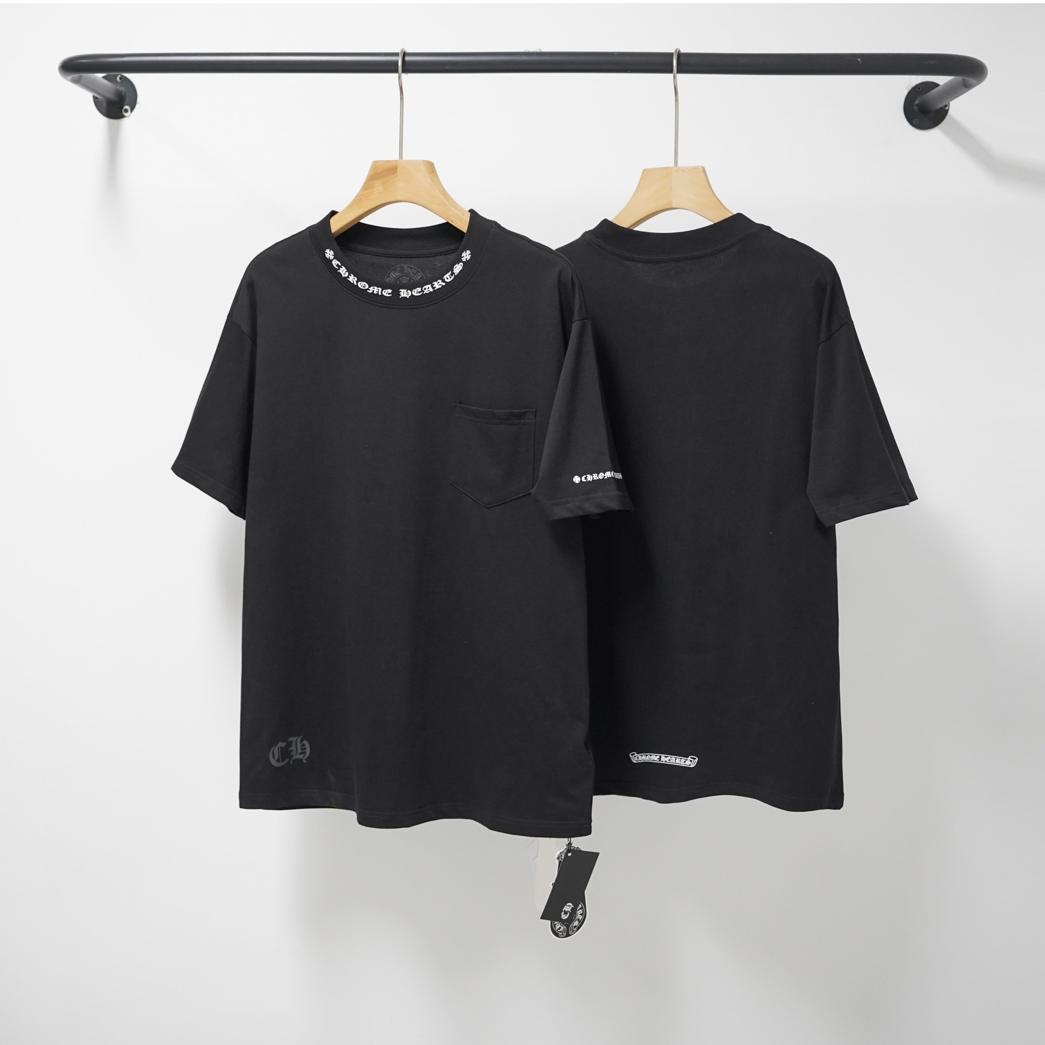 Chrome Hearts T-Shirt 2237 Black White P130