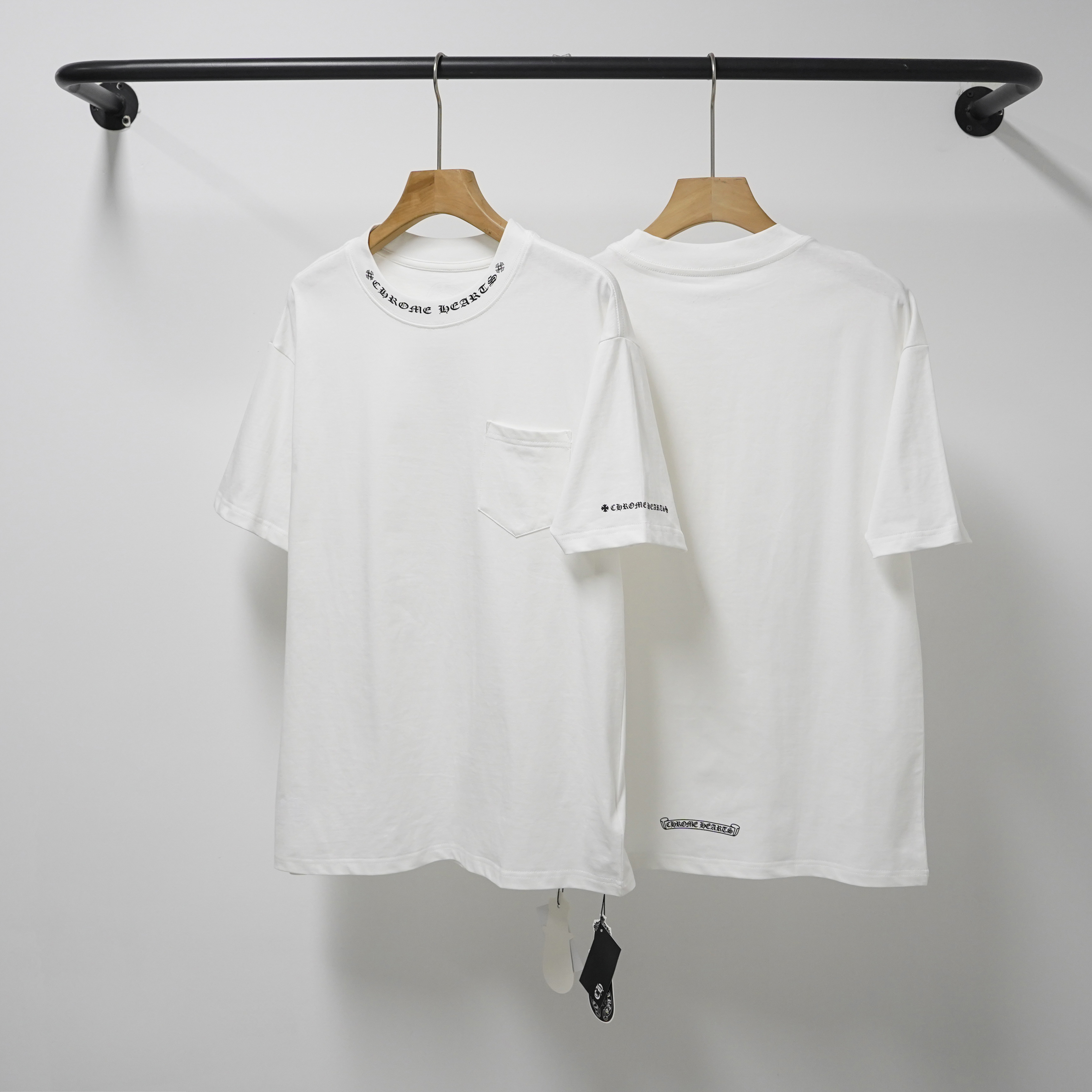 Chrome Hearts T-Shirt 2237 Black White P130