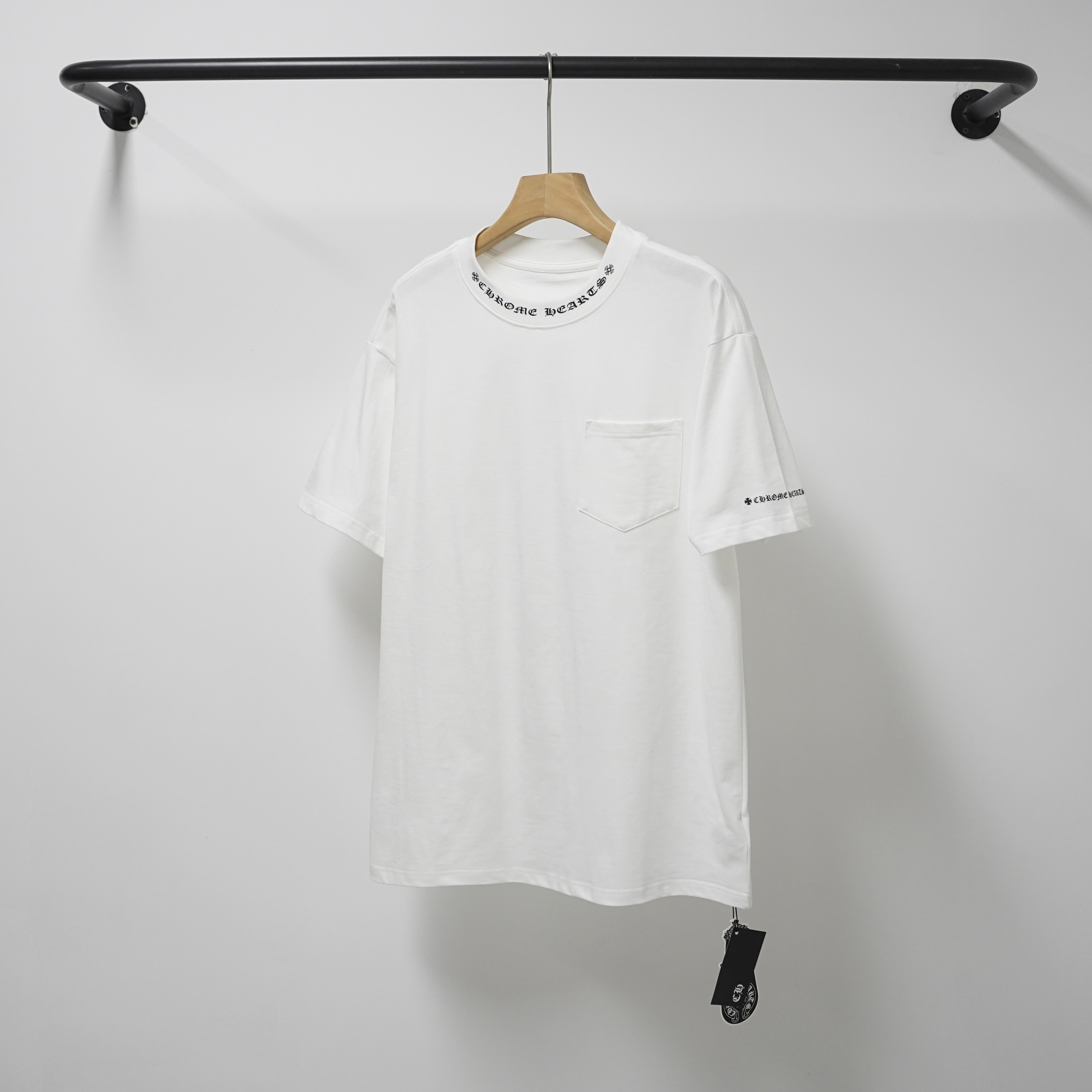 Chrome Hearts T-Shirt 2237 Black White P130