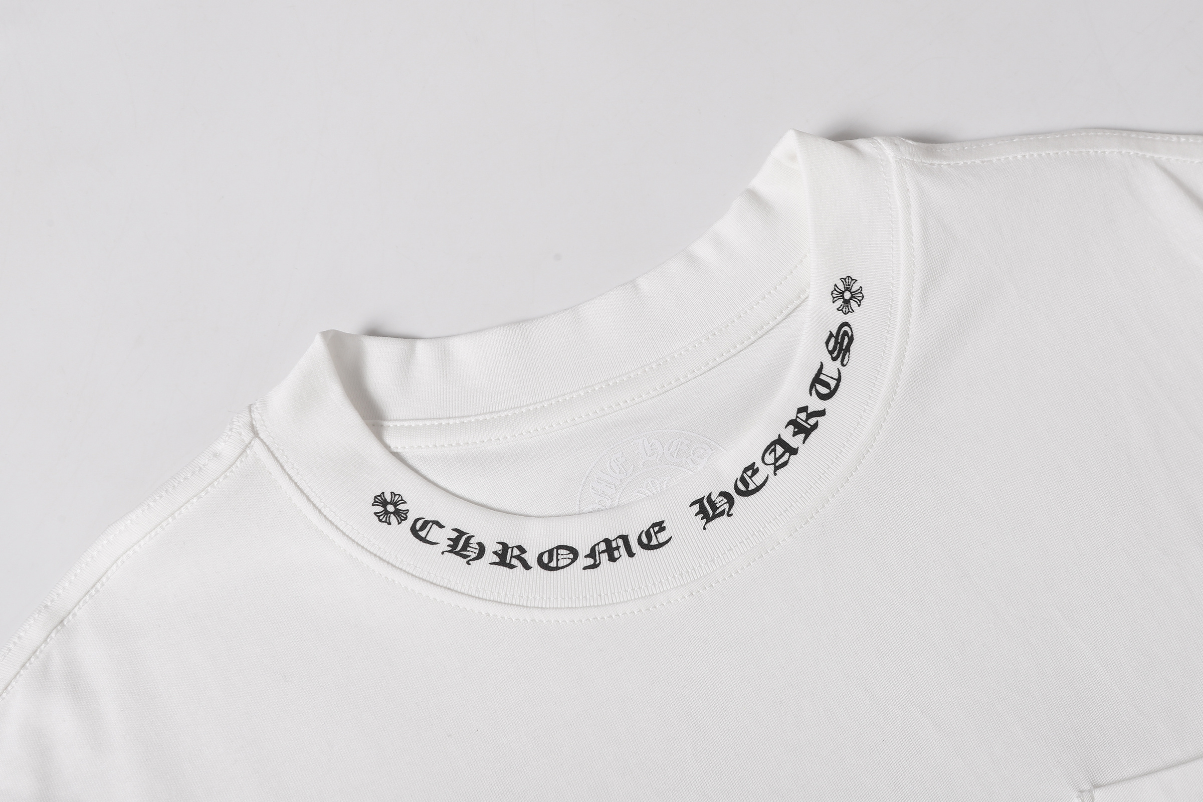 Chrome Hearts T-Shirt 2237 Black White P130