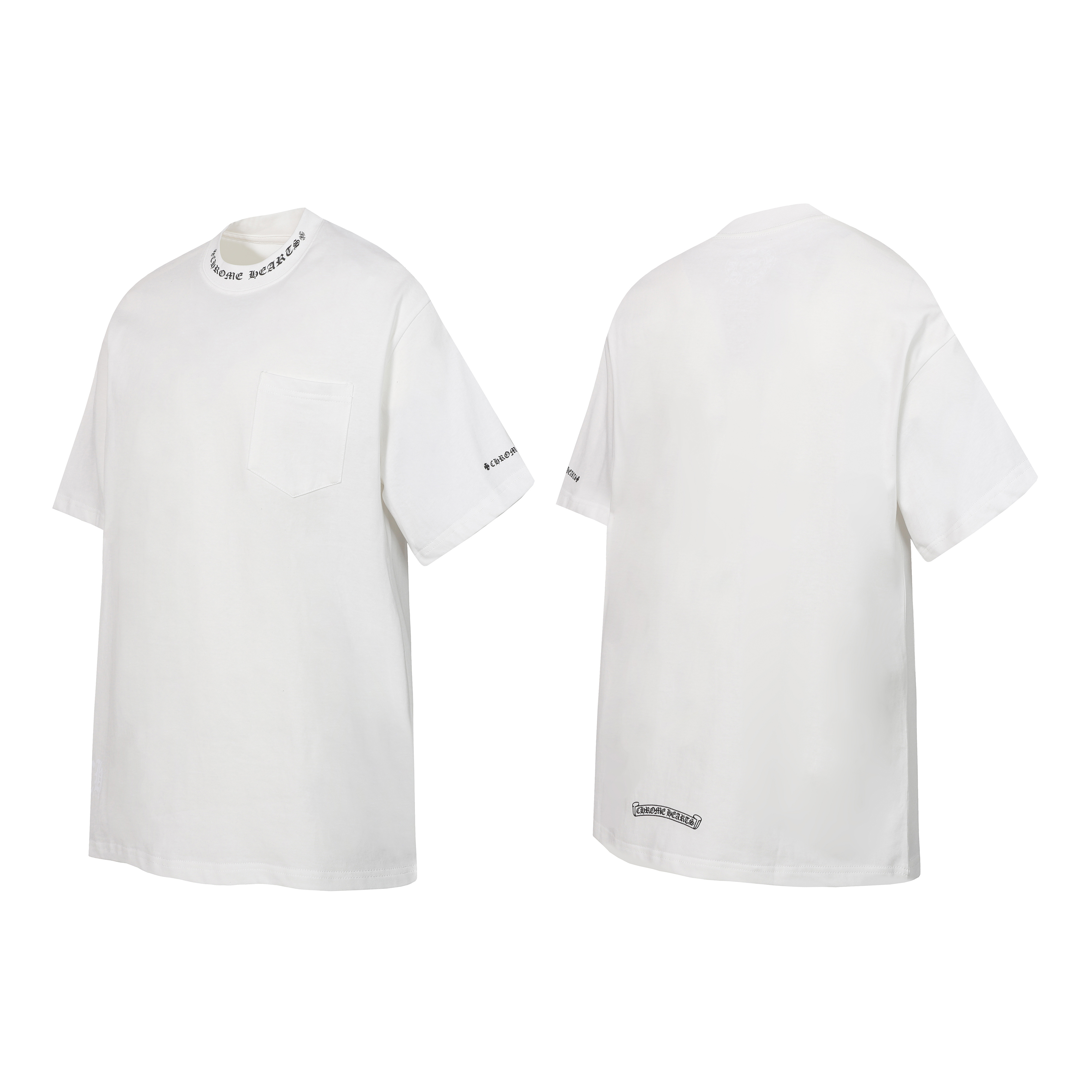 Chrome Hearts T-Shirt 2237 Black White P130