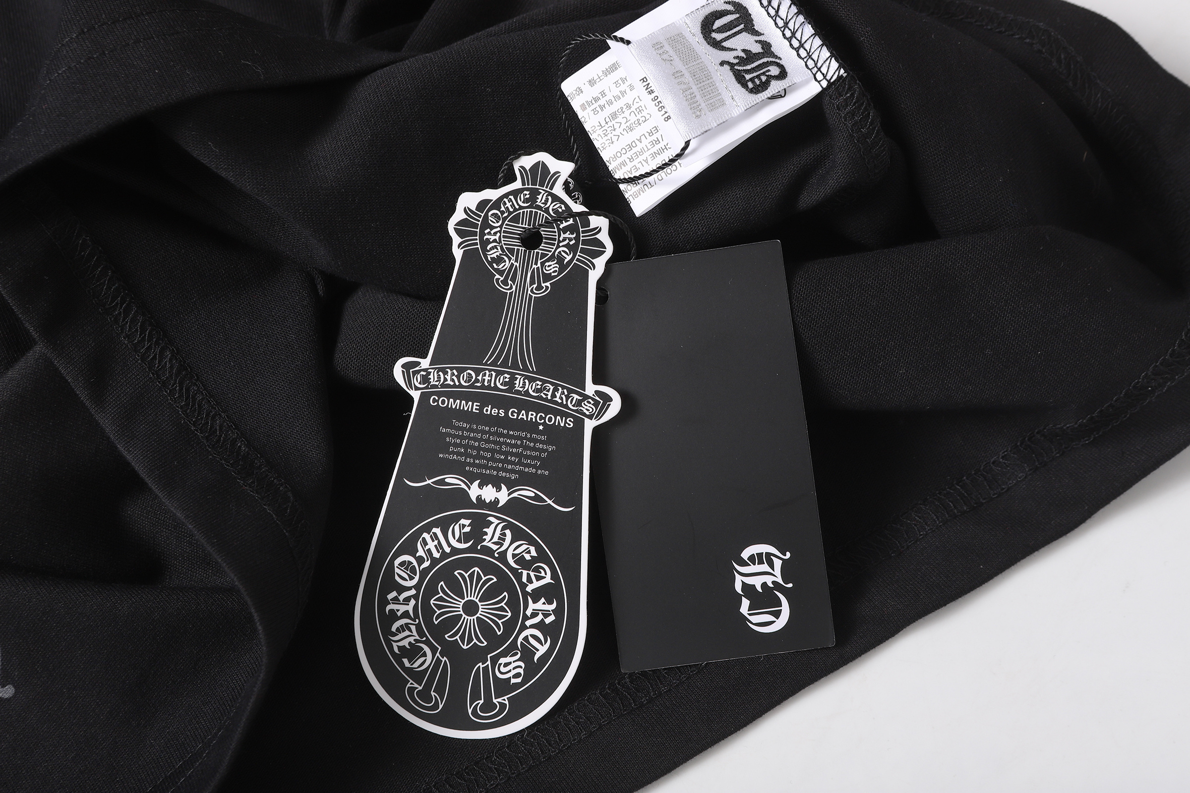 Chrome Hearts T-Shirt 2237 Black White P130
