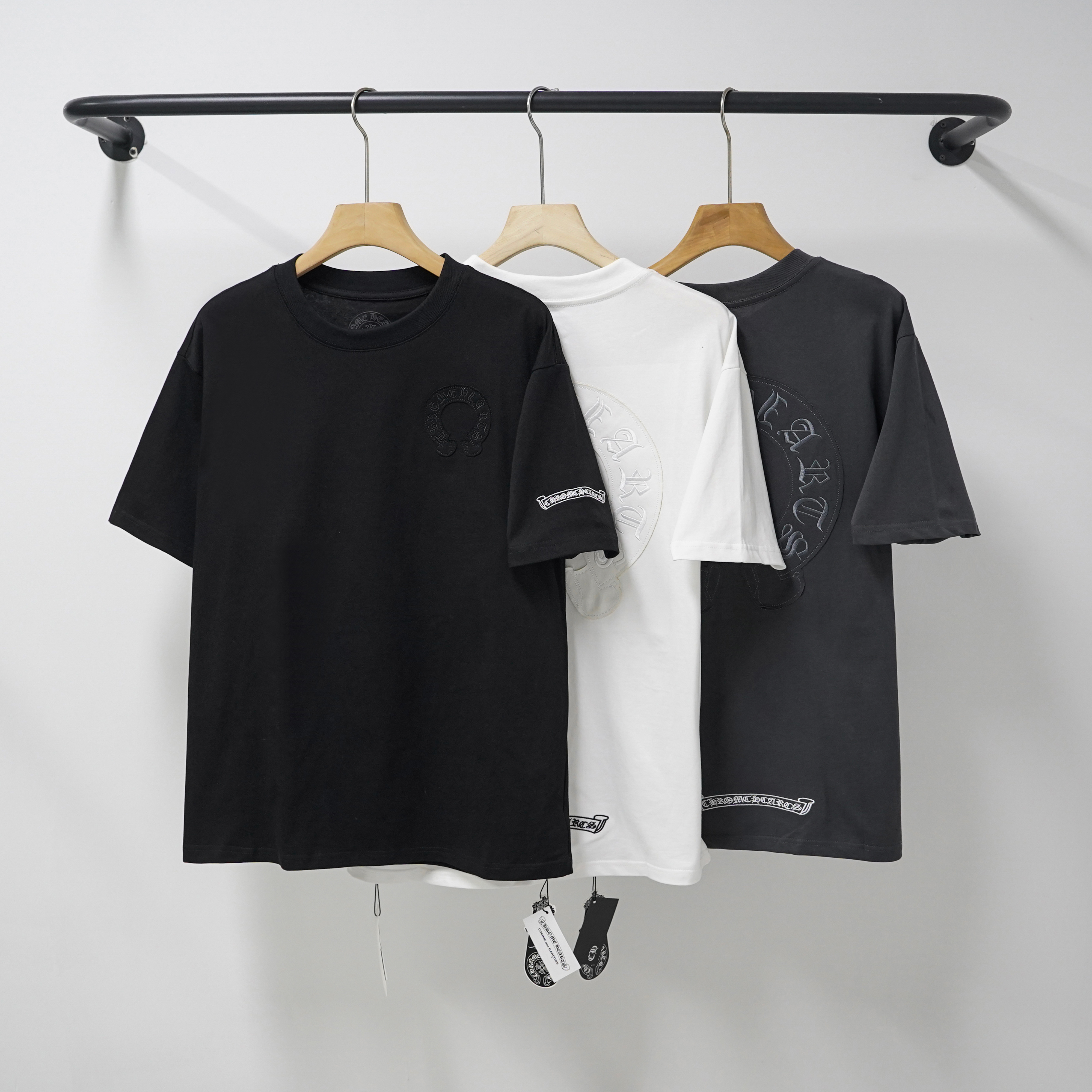 Chrome Hearts T-Shirt 2239 Black White Grey P130