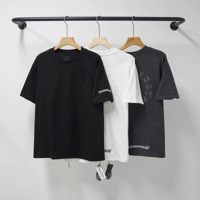 Chrome Hearts T-Shirt 2239 Black White Grey P130 02
