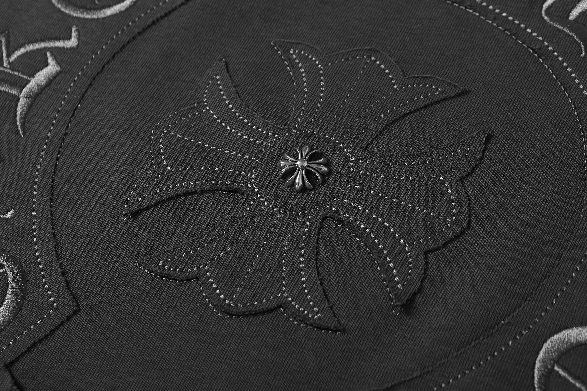 Chrome Hearts T-Shirt 2239 Black White Grey P130