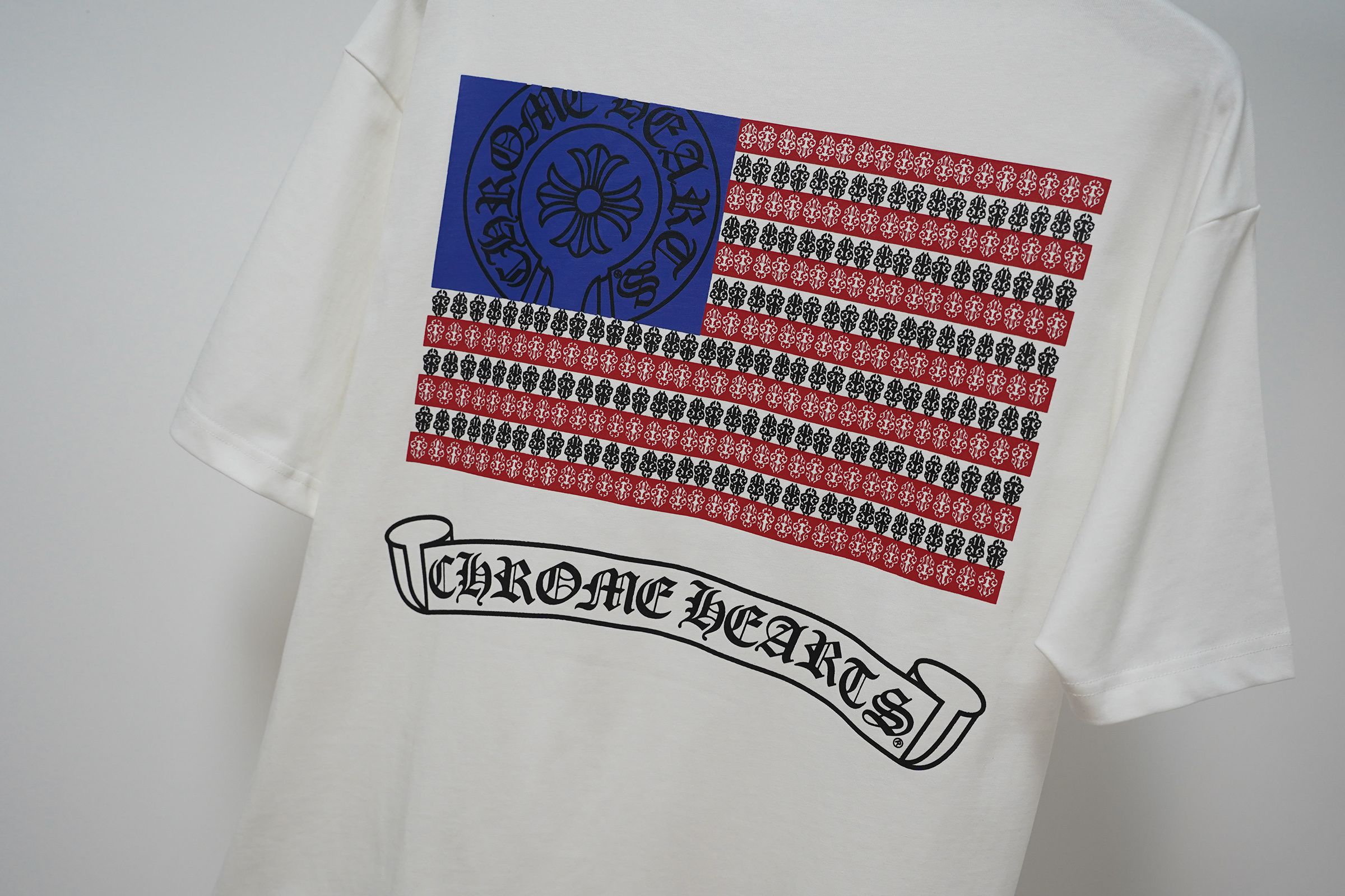 Chrome Hearts T-Shirt 2240 Black White P130