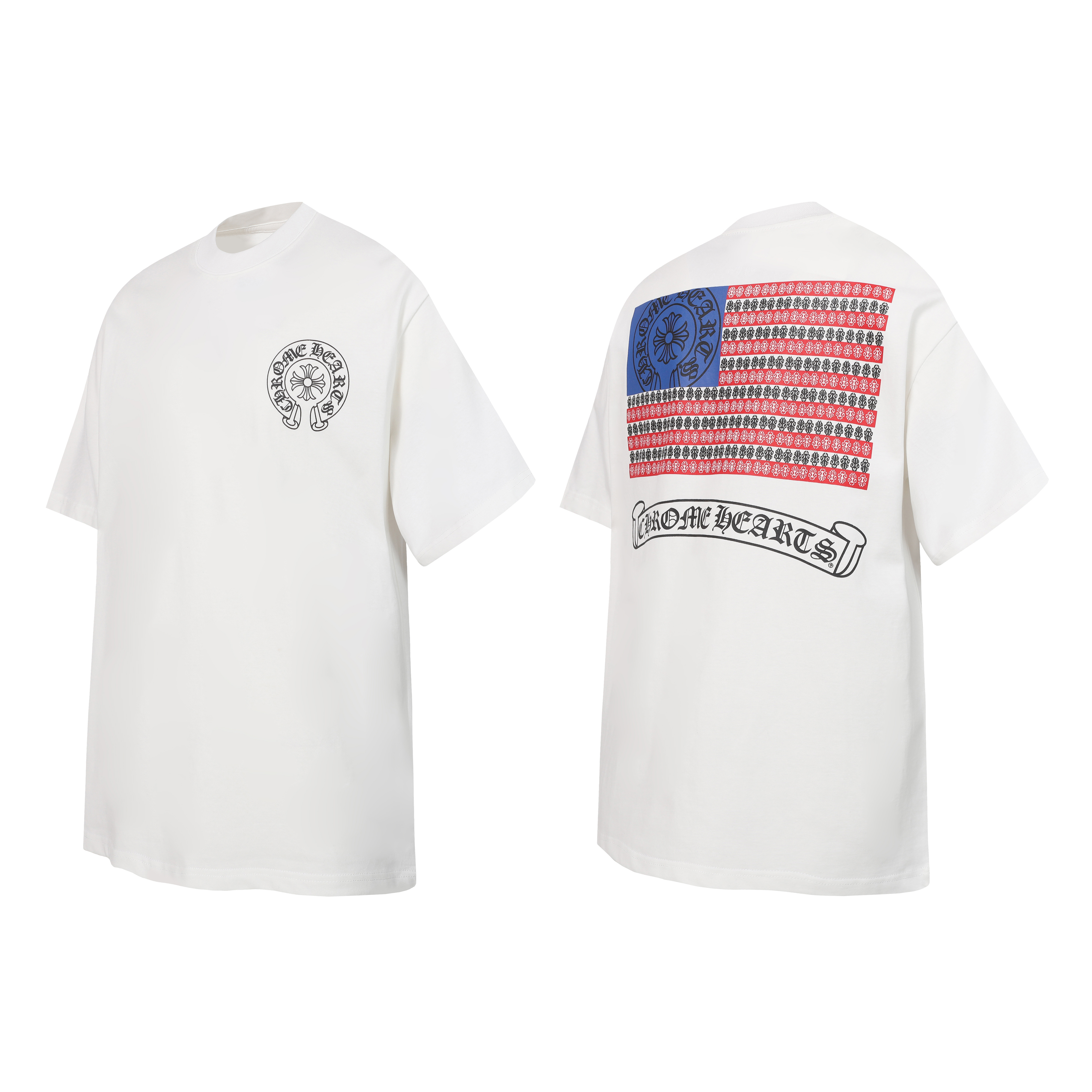 Chrome Hearts T-Shirt 2240 Black White P130