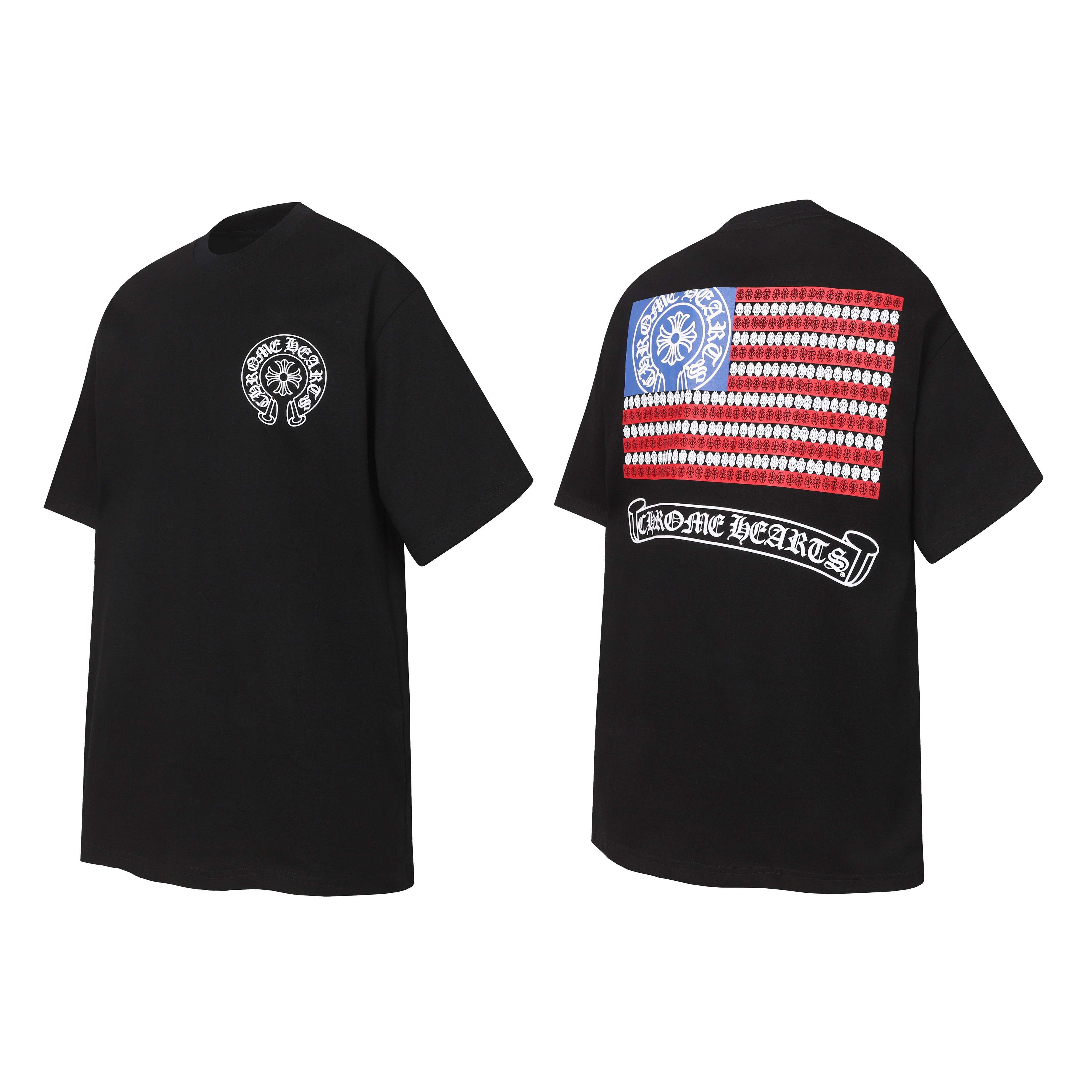 Chrome Hearts T-Shirt 2240 Black White P130