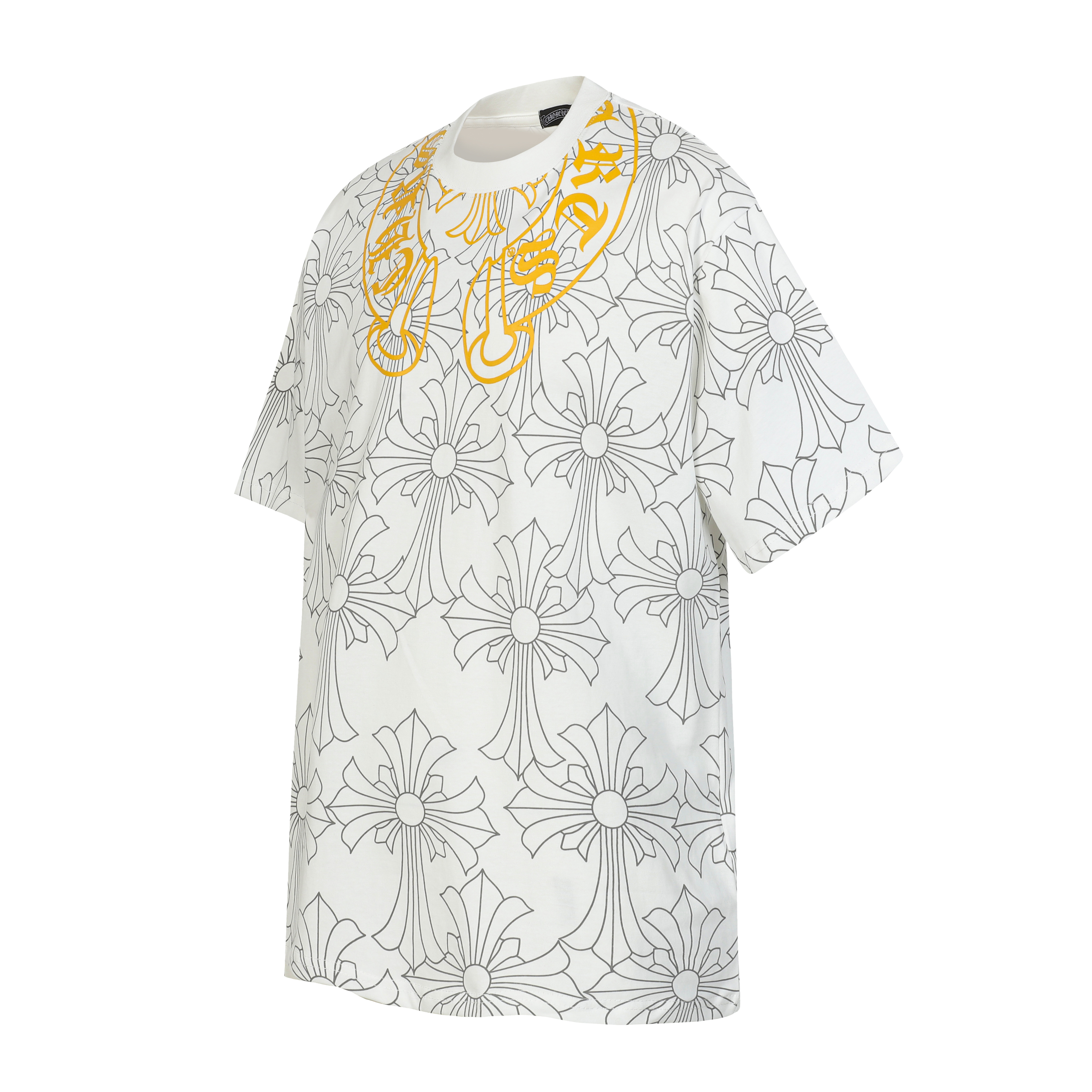 Chrome Hearts T-Shirt 2251 Black White Dark Pattern P130