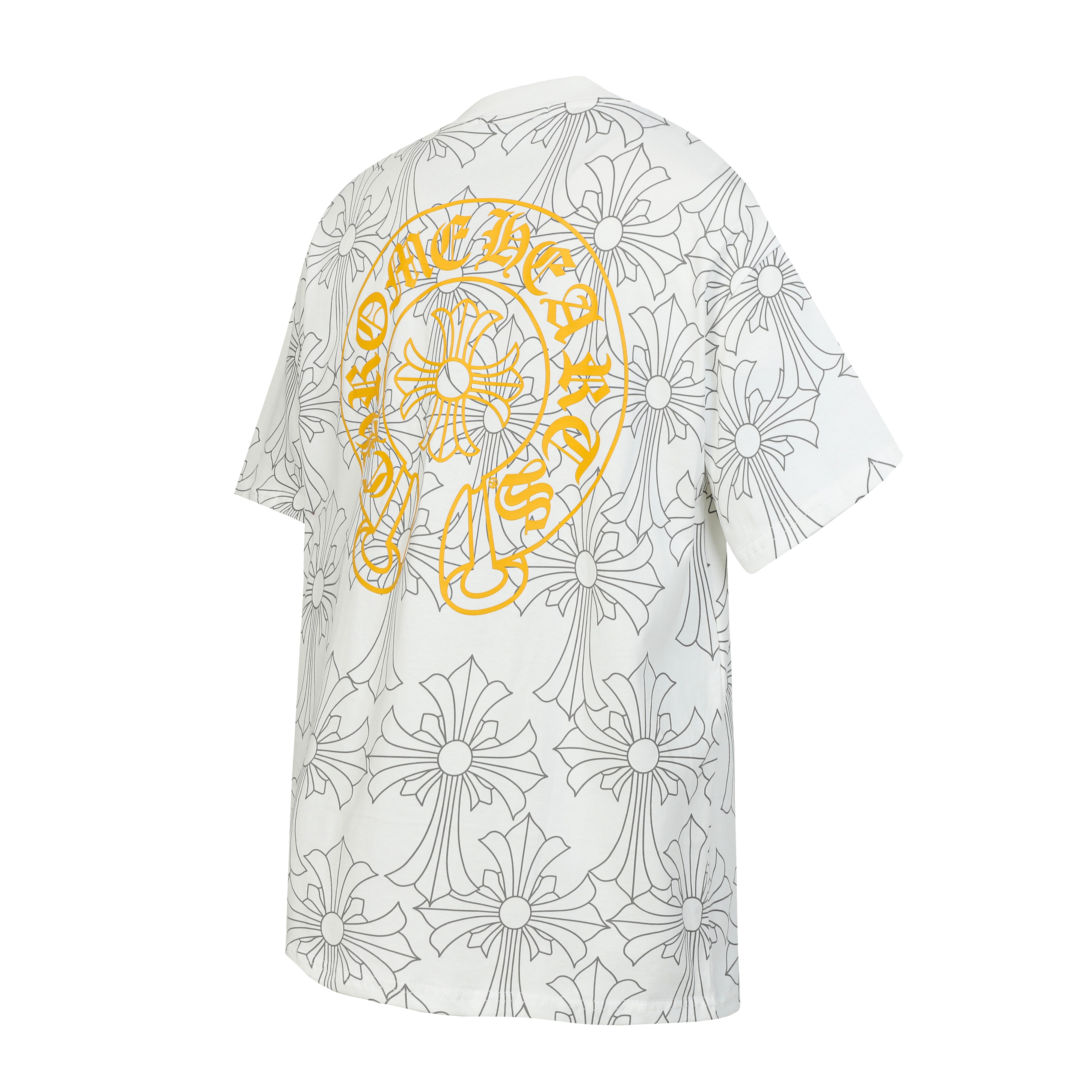 Chrome Hearts T-Shirt 2251 Black White Dark Pattern P130