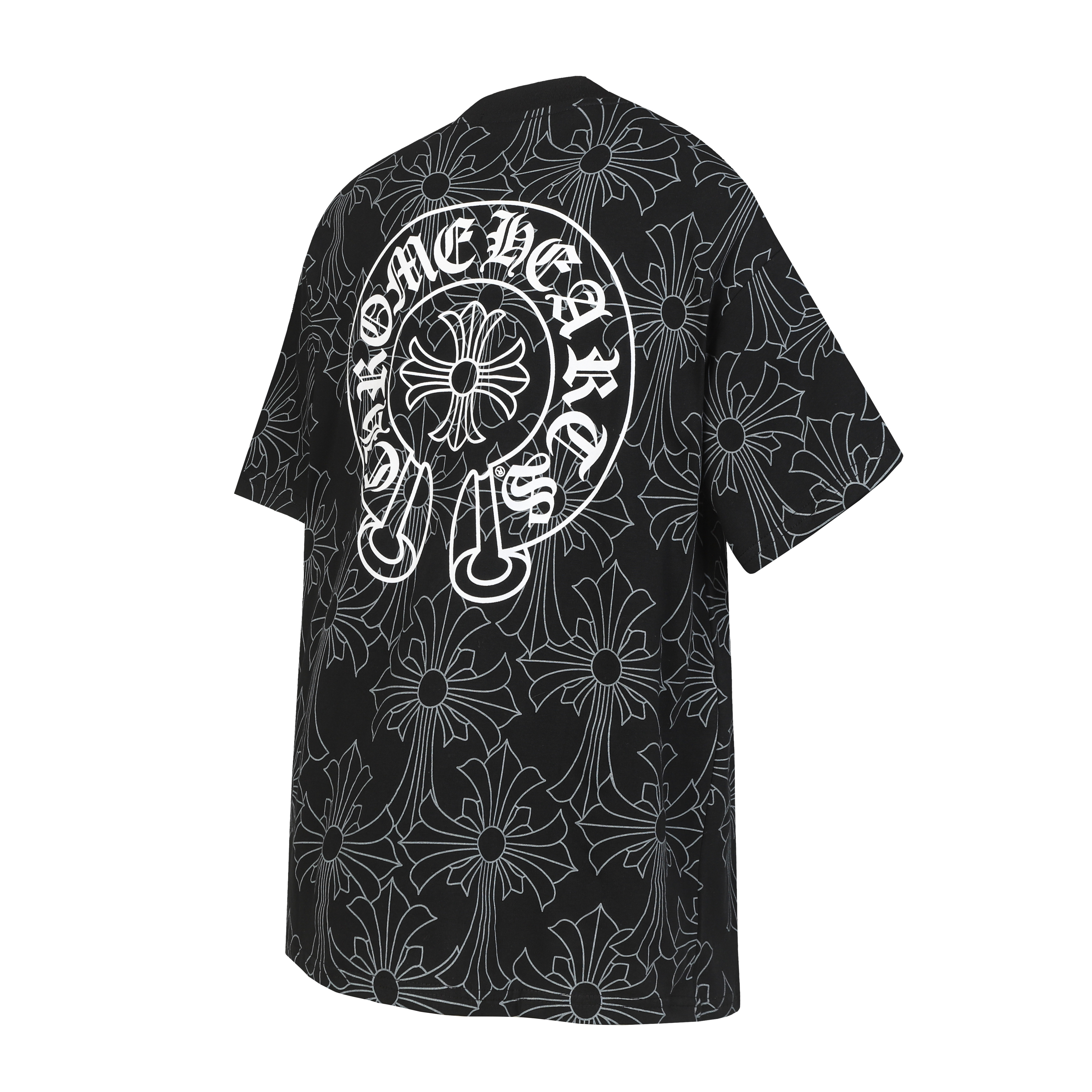 Chrome Hearts T-Shirt 2251 Black White Dark Pattern P130