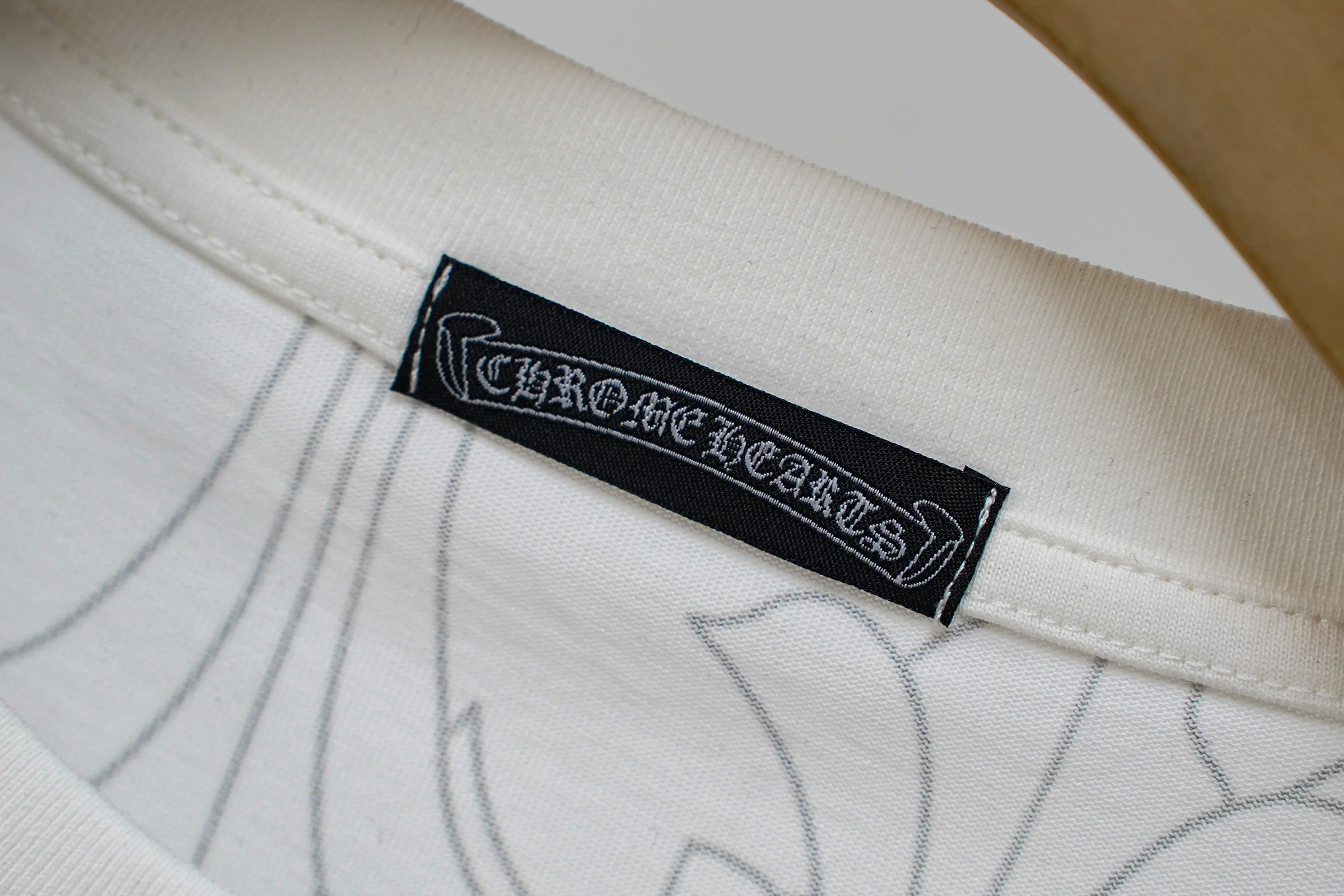 Chrome Hearts T-Shirt 2251 Black White Dark Pattern P130