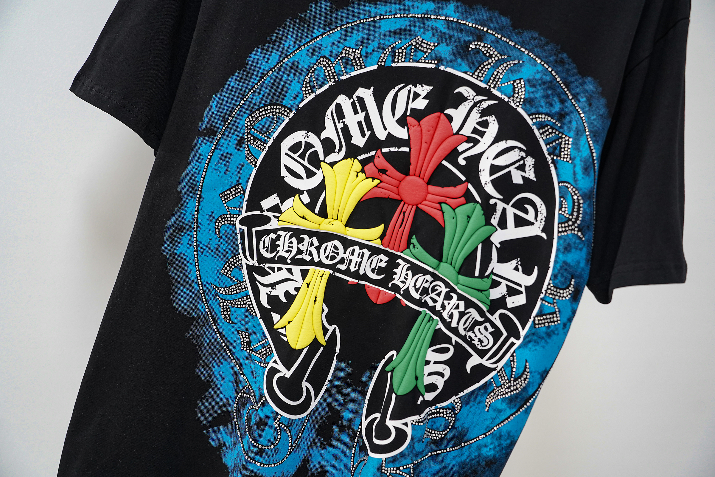 Chrome Hearts T-Shirt 2255 Black White P130