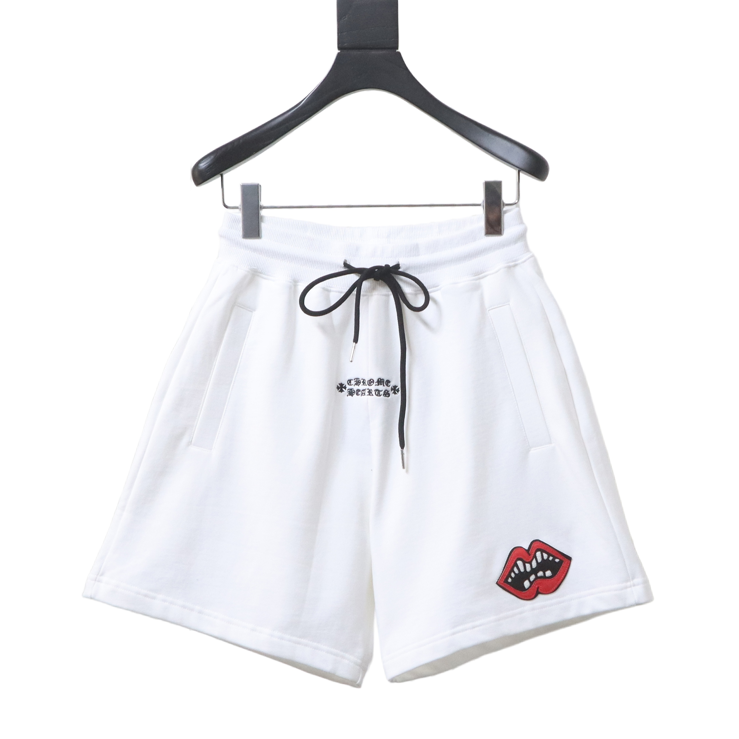 Chrome Hearts 26SS Red Lips Applique Embroidery Shorts 2 h190