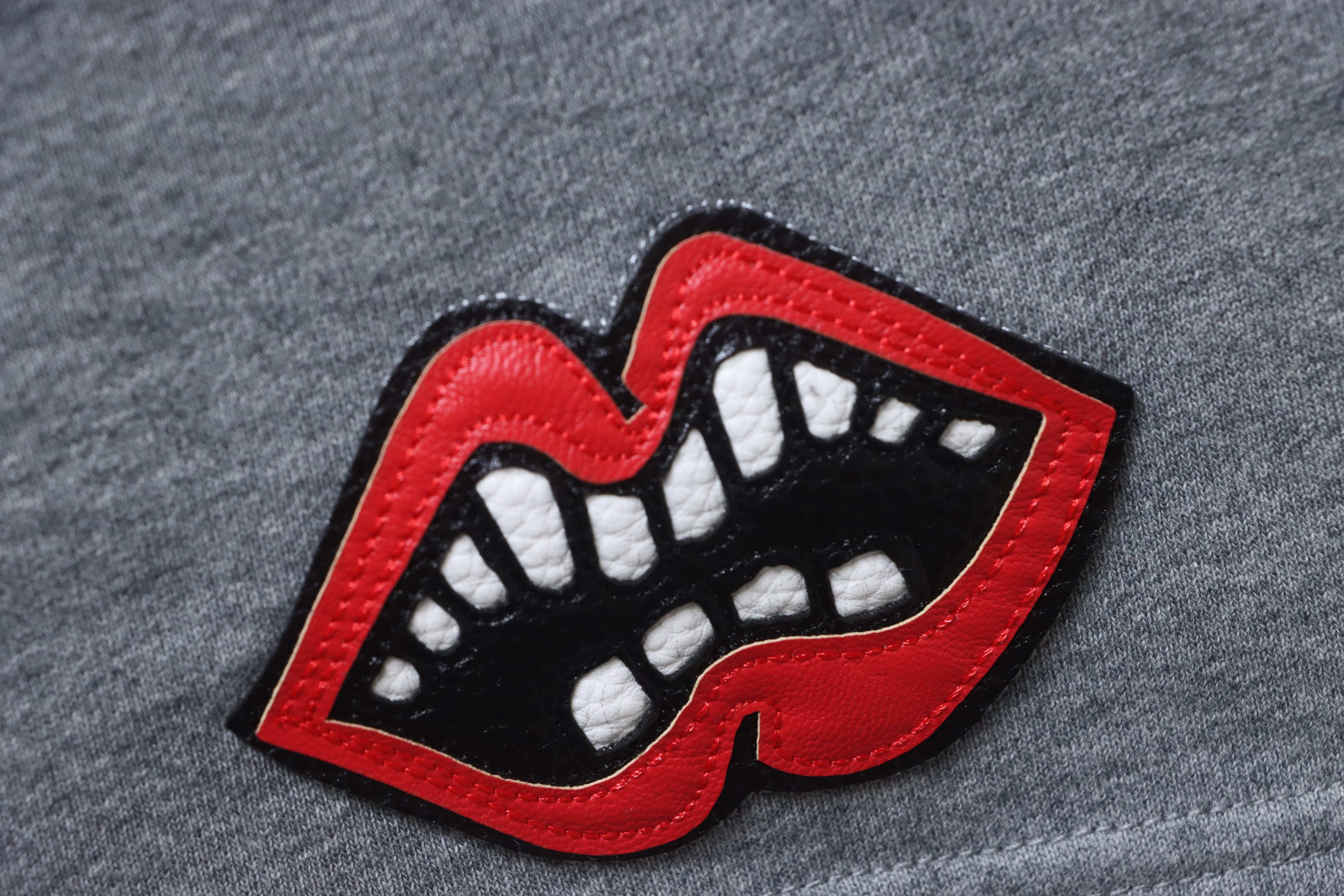 Chrome Hearts 26SS Red Lips Applique Embroidery Shorts 3 h190