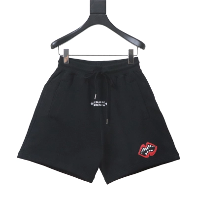 Chrome Hearts 26SS Red Lips Applique Embroidery Shorts h190 01