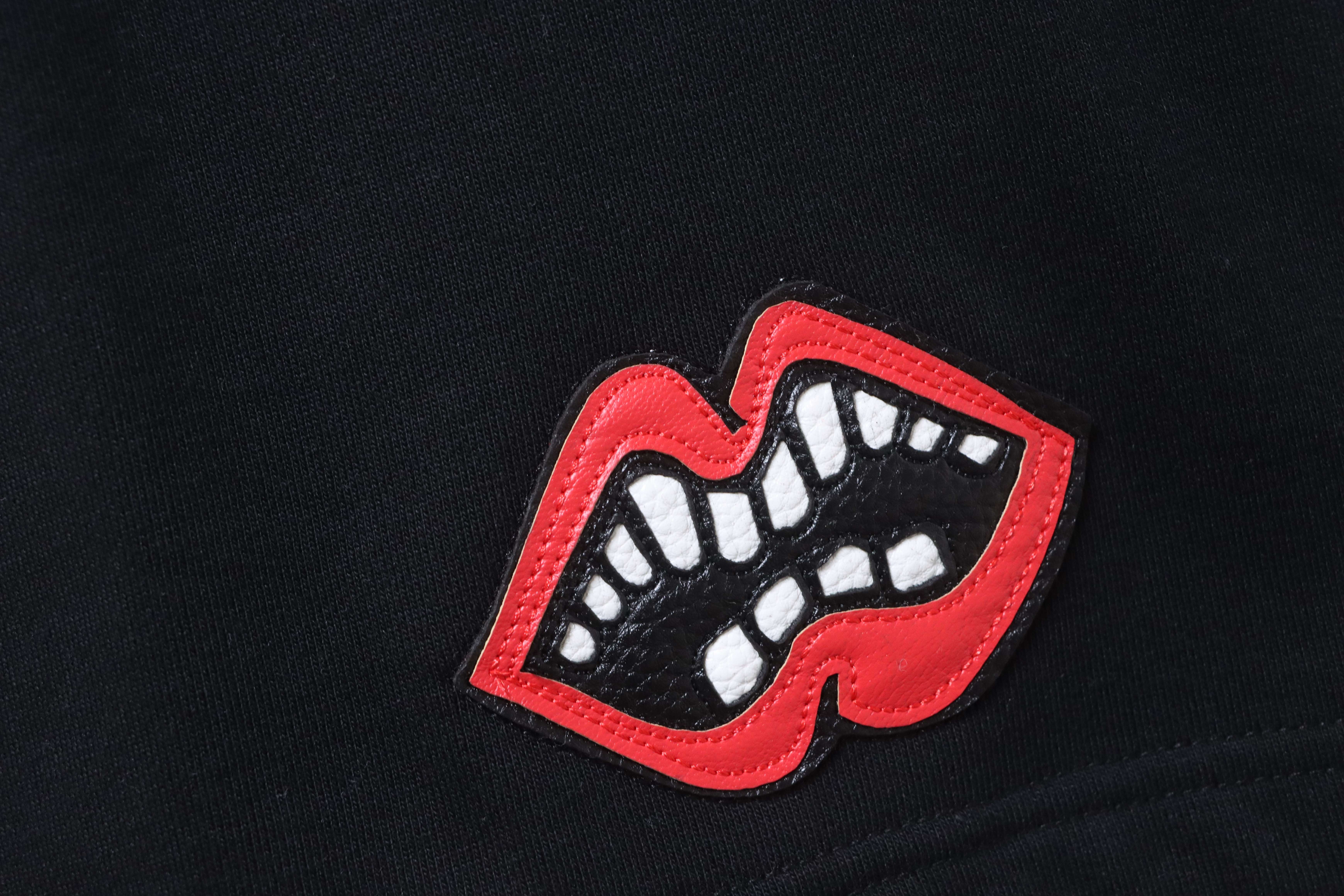 Chrome Hearts 26SS Red Lips Applique Embroidery Shorts h190