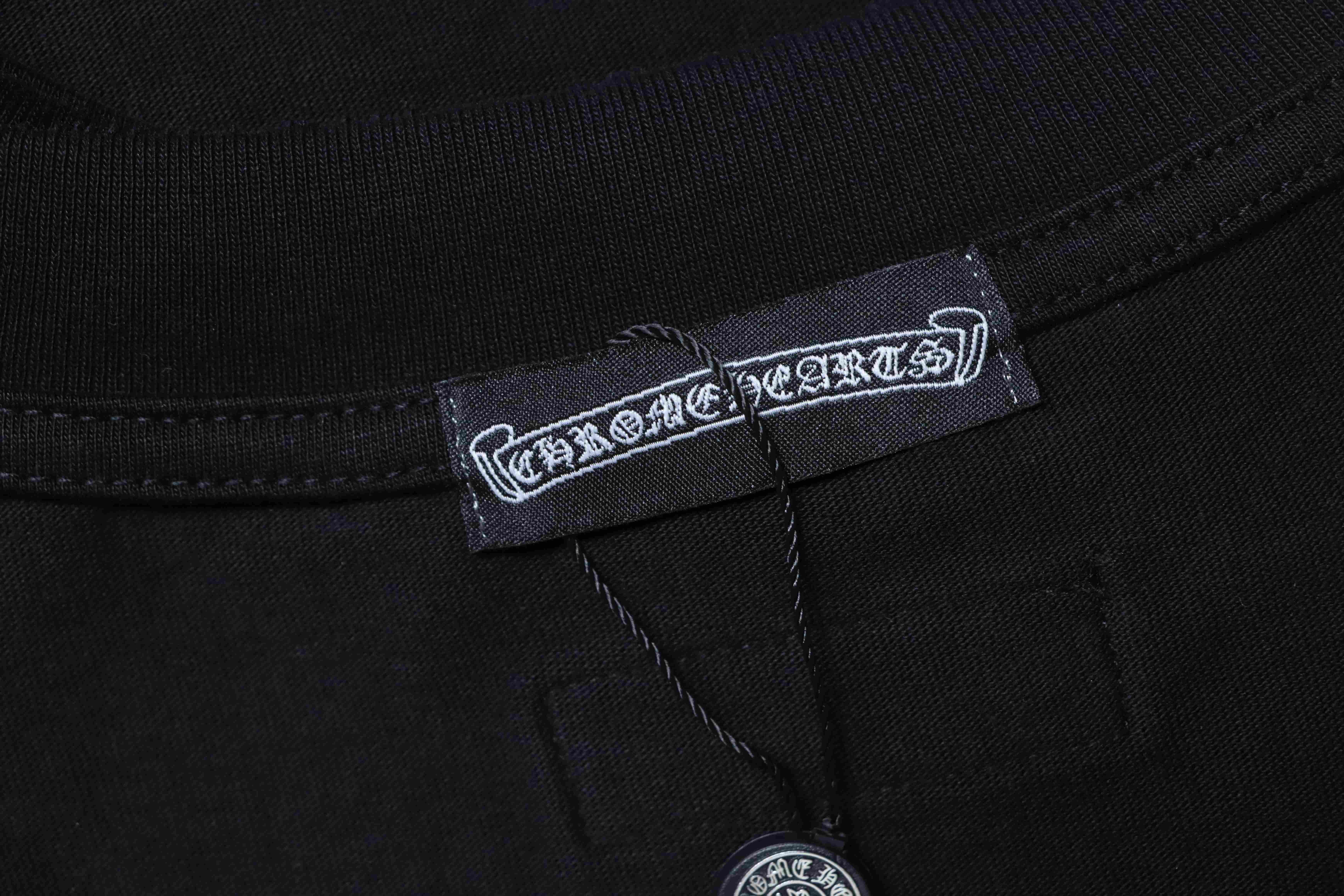 Chrome Hearts CH 26SS Sanskrit Cross Embroidery Short Sleeve T-Shirt Black h170