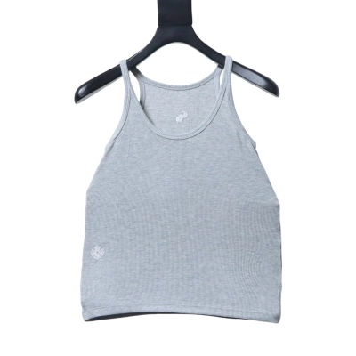 Chrome Hearts CH New Embroidery Knit Vest Gray h120 02