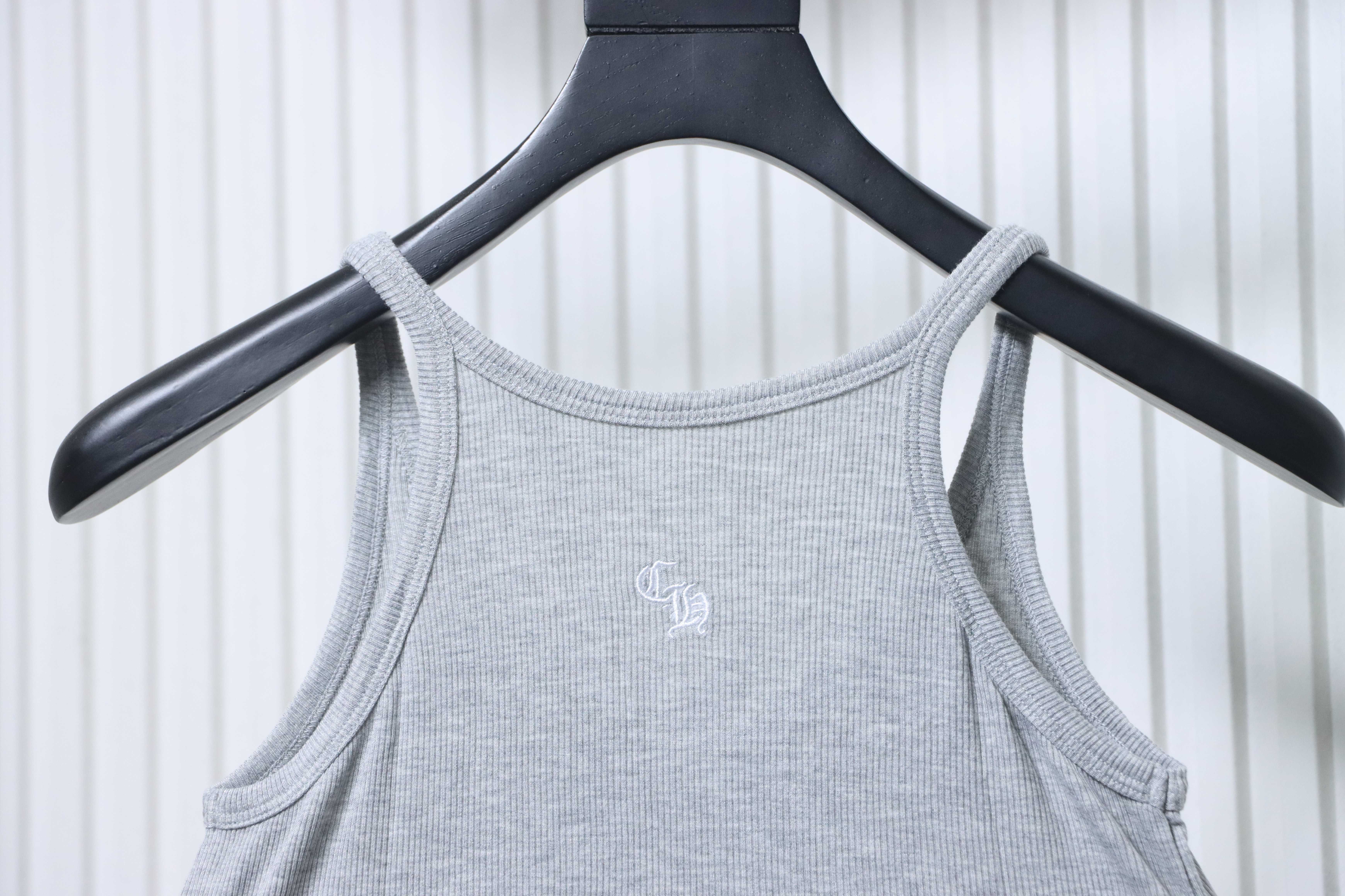 Chrome Hearts CH New Embroidery Knit Vest Gray h120