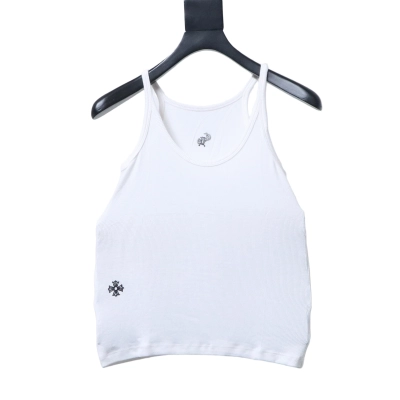 Chrome Hearts CH New Embroidery Knit Vest White h120 01