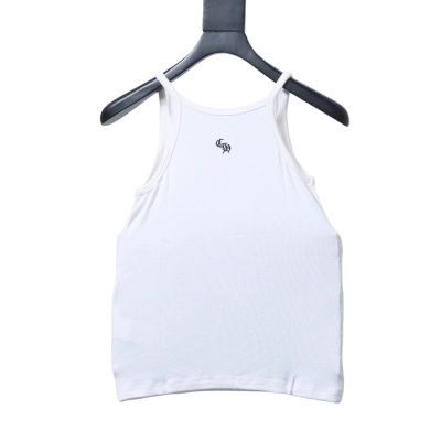 Chrome Hearts CH New Embroidery Knit Vest White h120 02