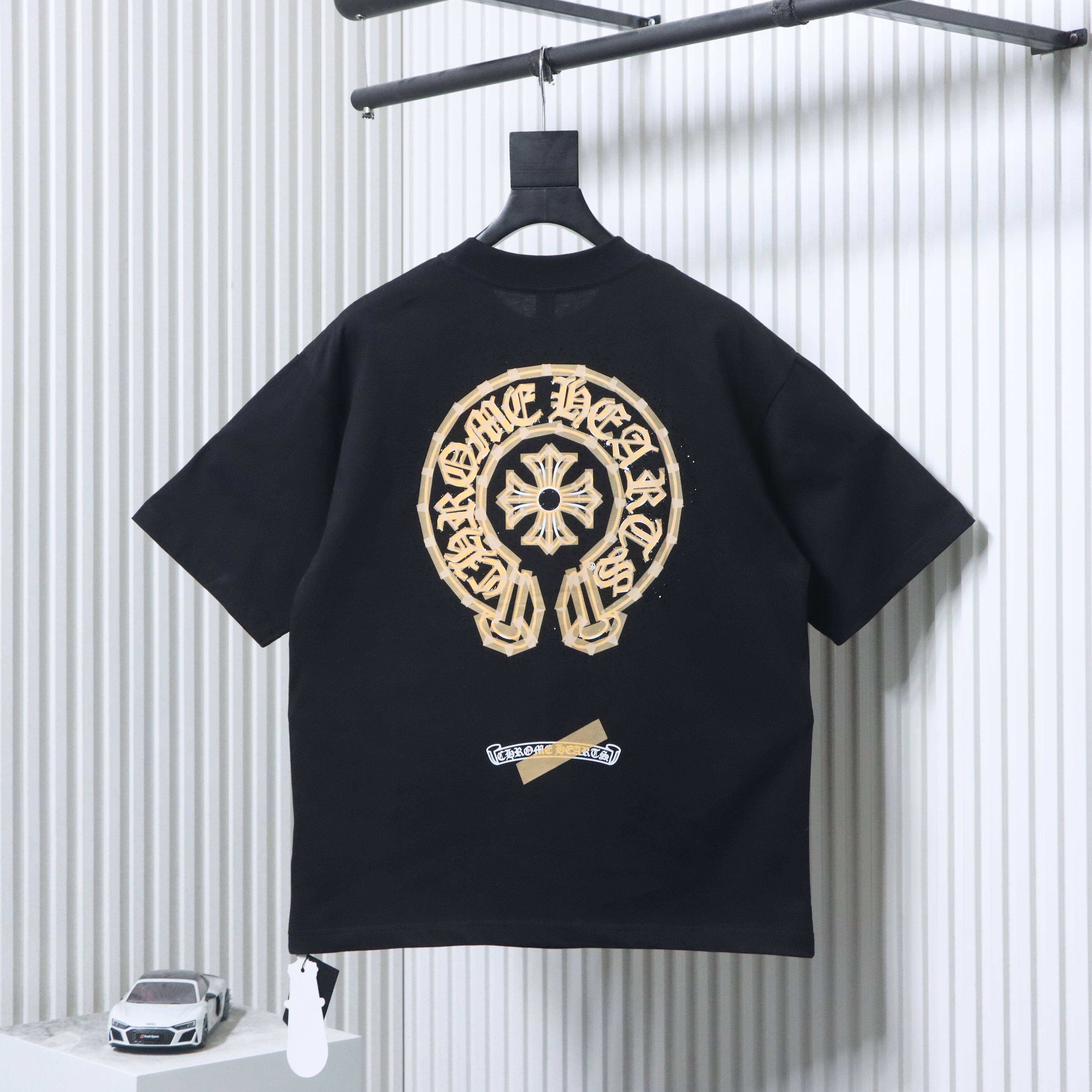 Chrome Hearts ChtomeHeart Horseshoe T-Shirt Black h140