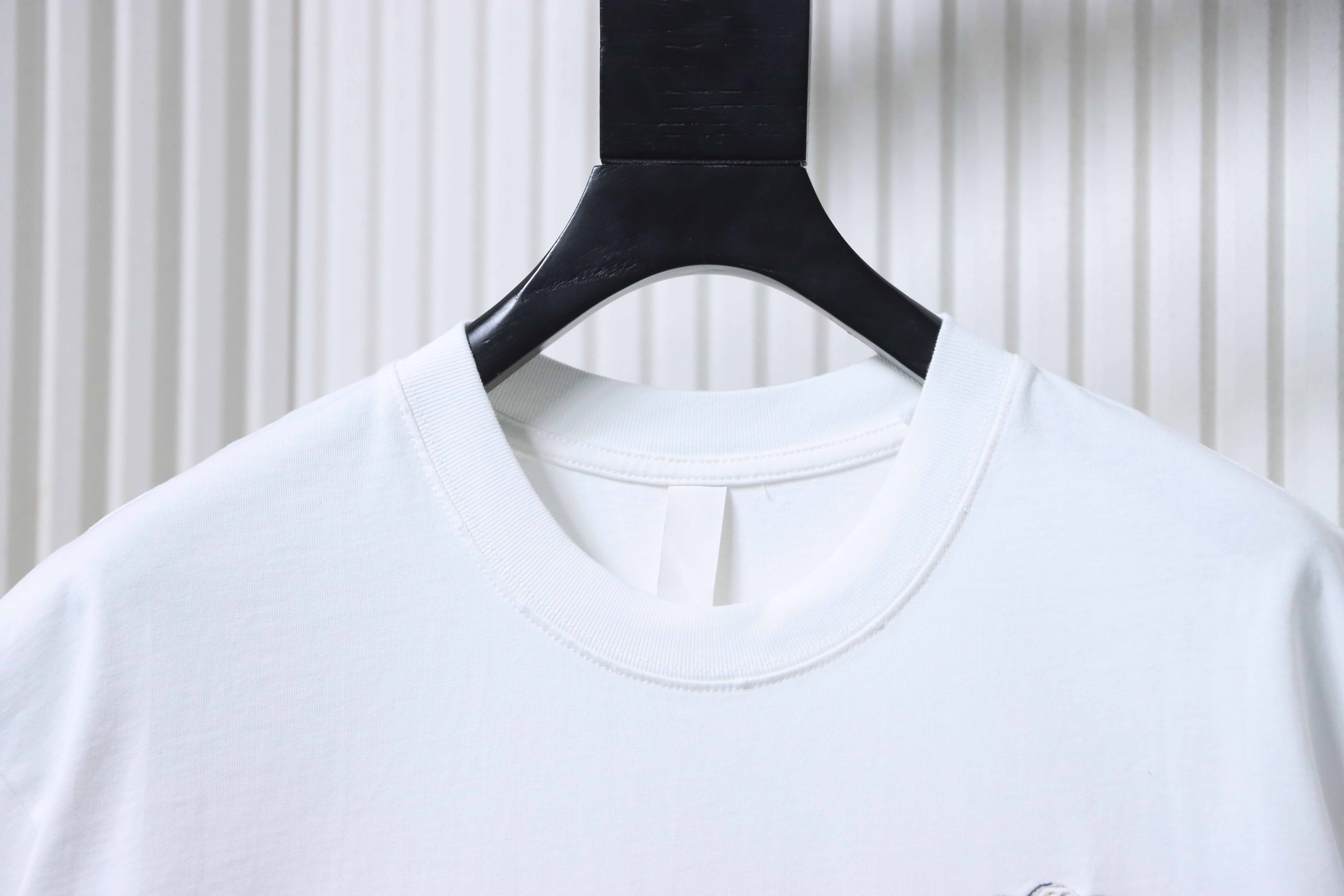 Chrome Hearts ChtomeHeart Sanskrit Embroidery Cross T-Shirt White h160