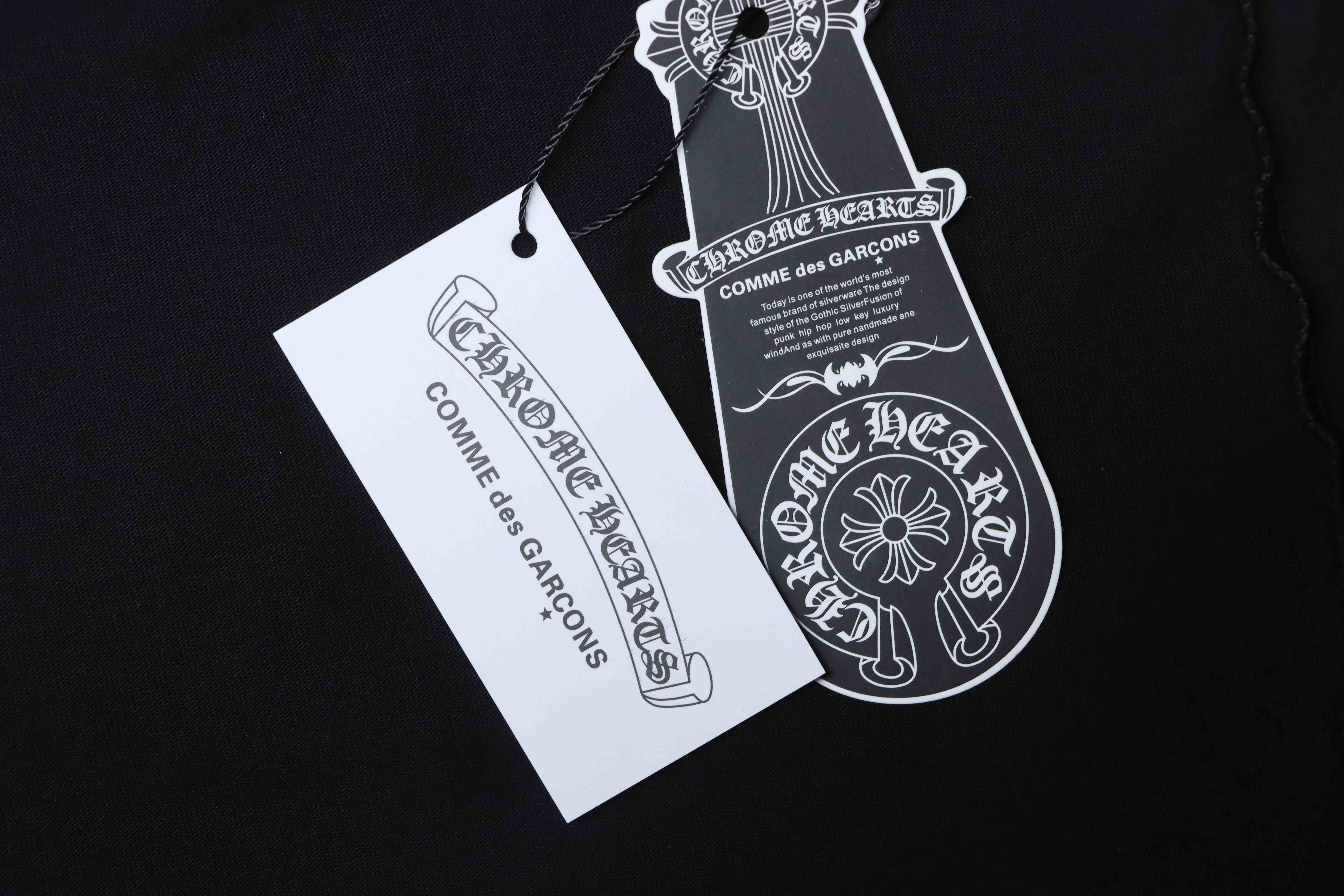Chrome Hearts ChtomeHeart Sanskrit Embroidery Cross T-Shirt Black h160