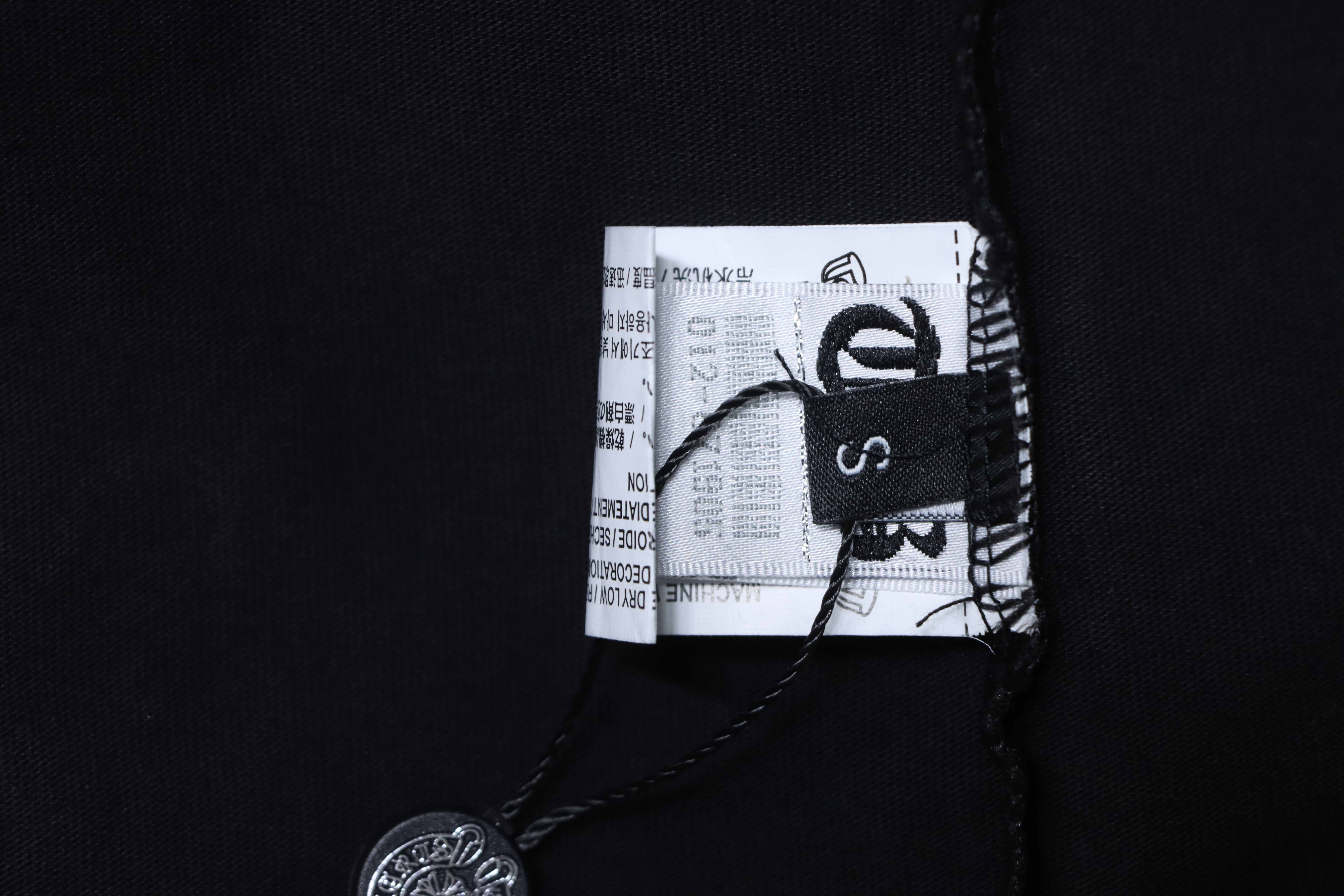 Chrome Hearts ChtomeHeart Sanskrit Embroidery Cross T-Shirt Black h160