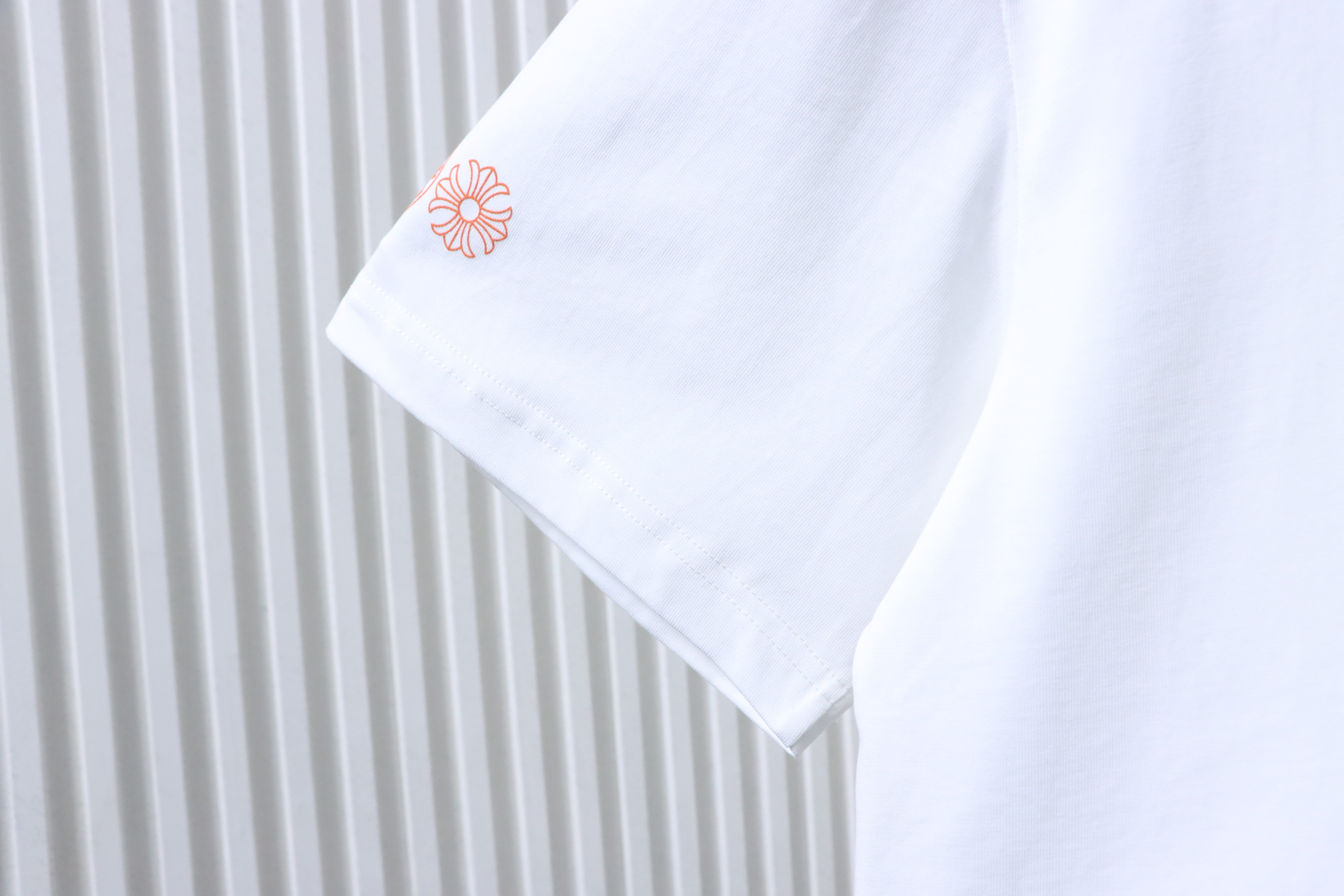Chrome Hearts Orange Cross Print T-Shirt White h170