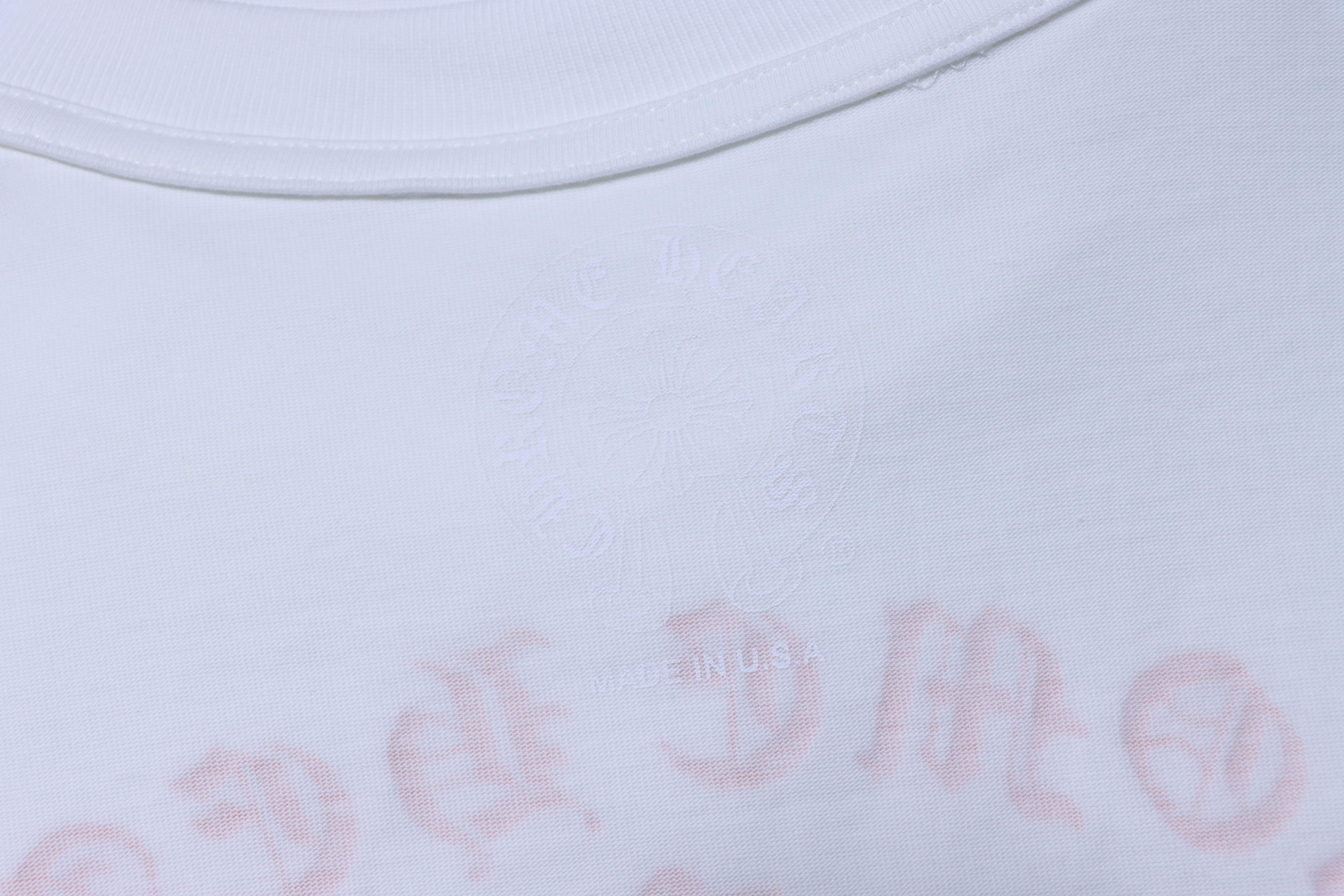 Chrome Hearts Orange Cross Print T-Shirt White h170