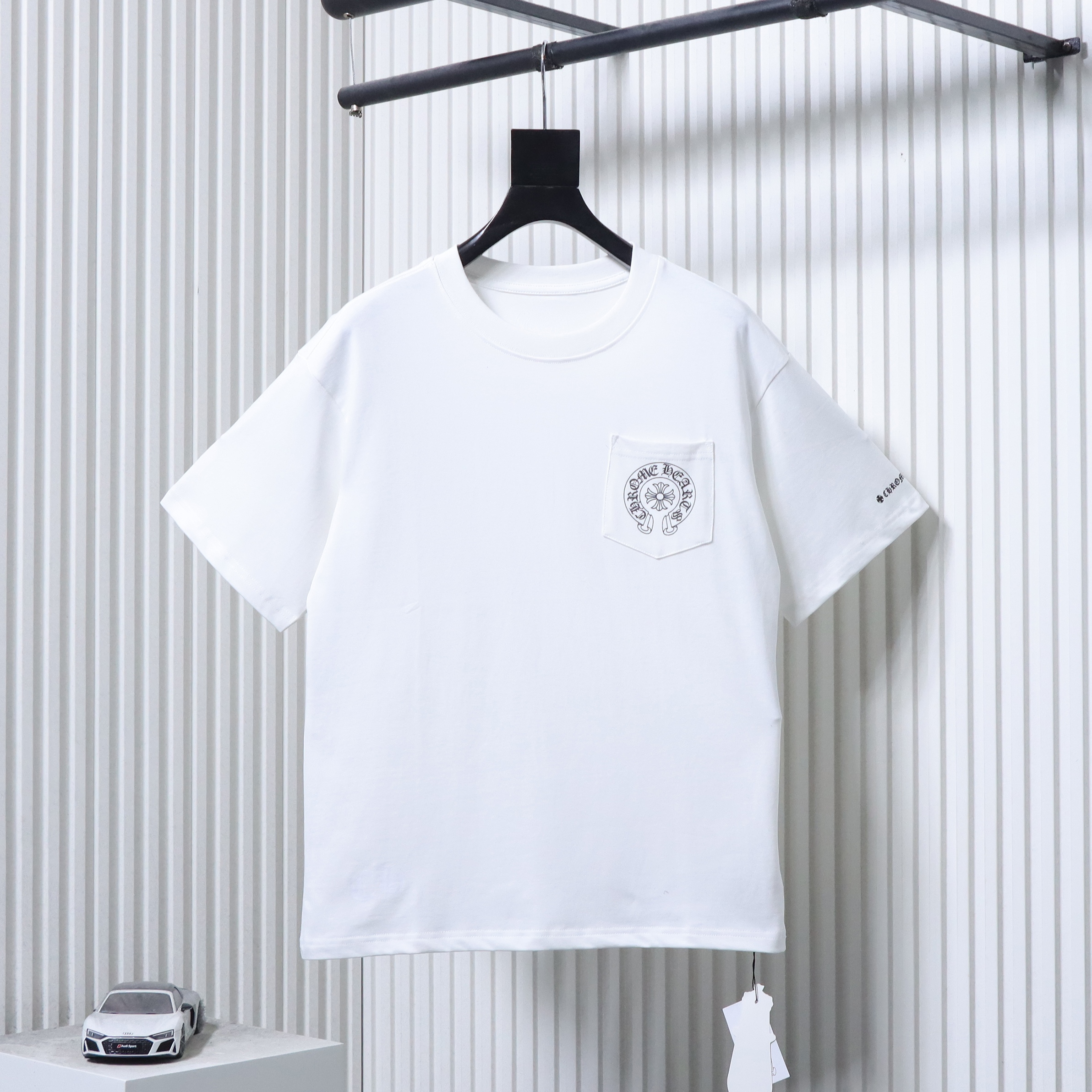 Chrome Hearts Cuff Sanskrit Short Sleeve T-Shirt White h160
