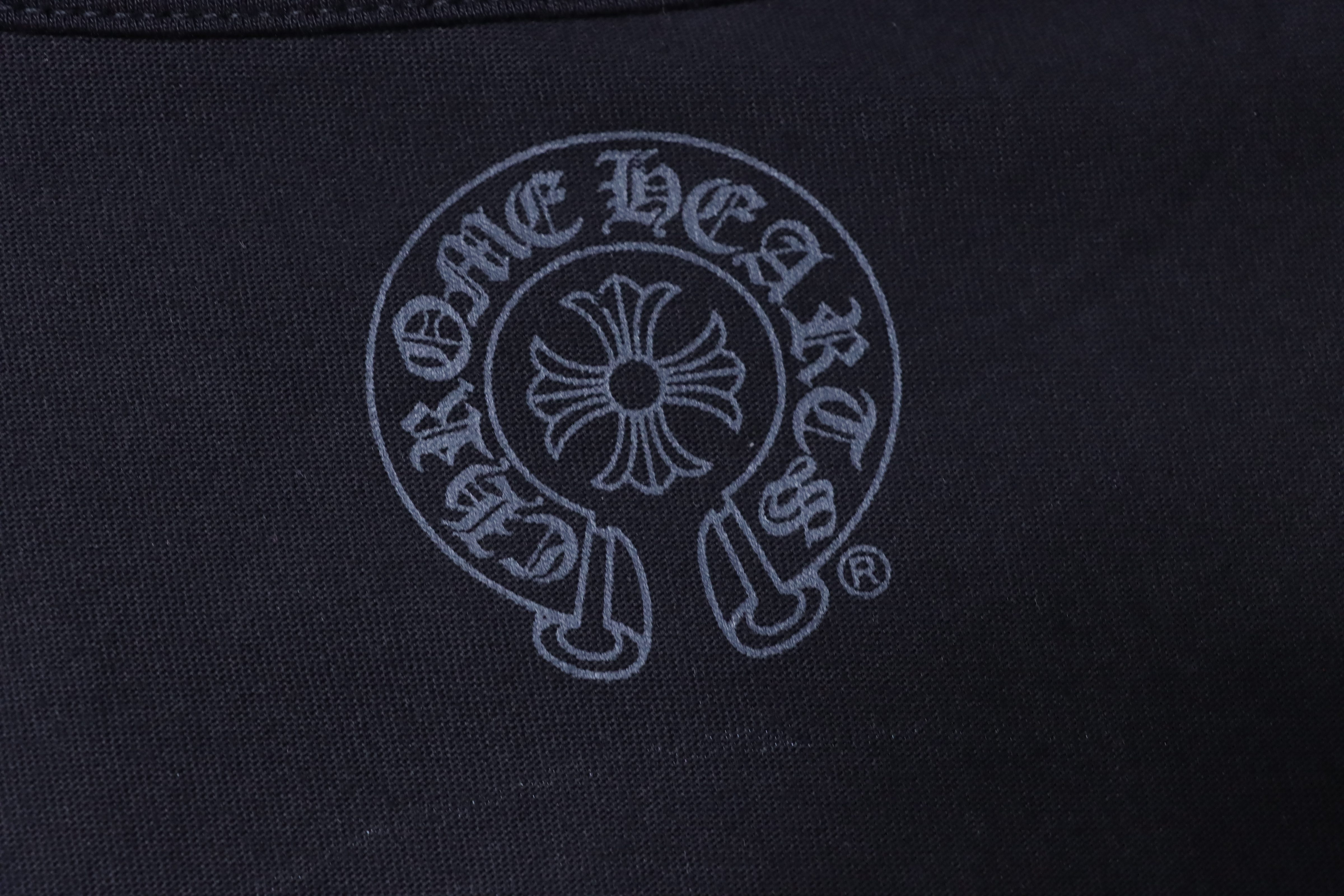 Chrome Hearts Cuff Sanskrit Short Sleeve T-Shirt Black h160