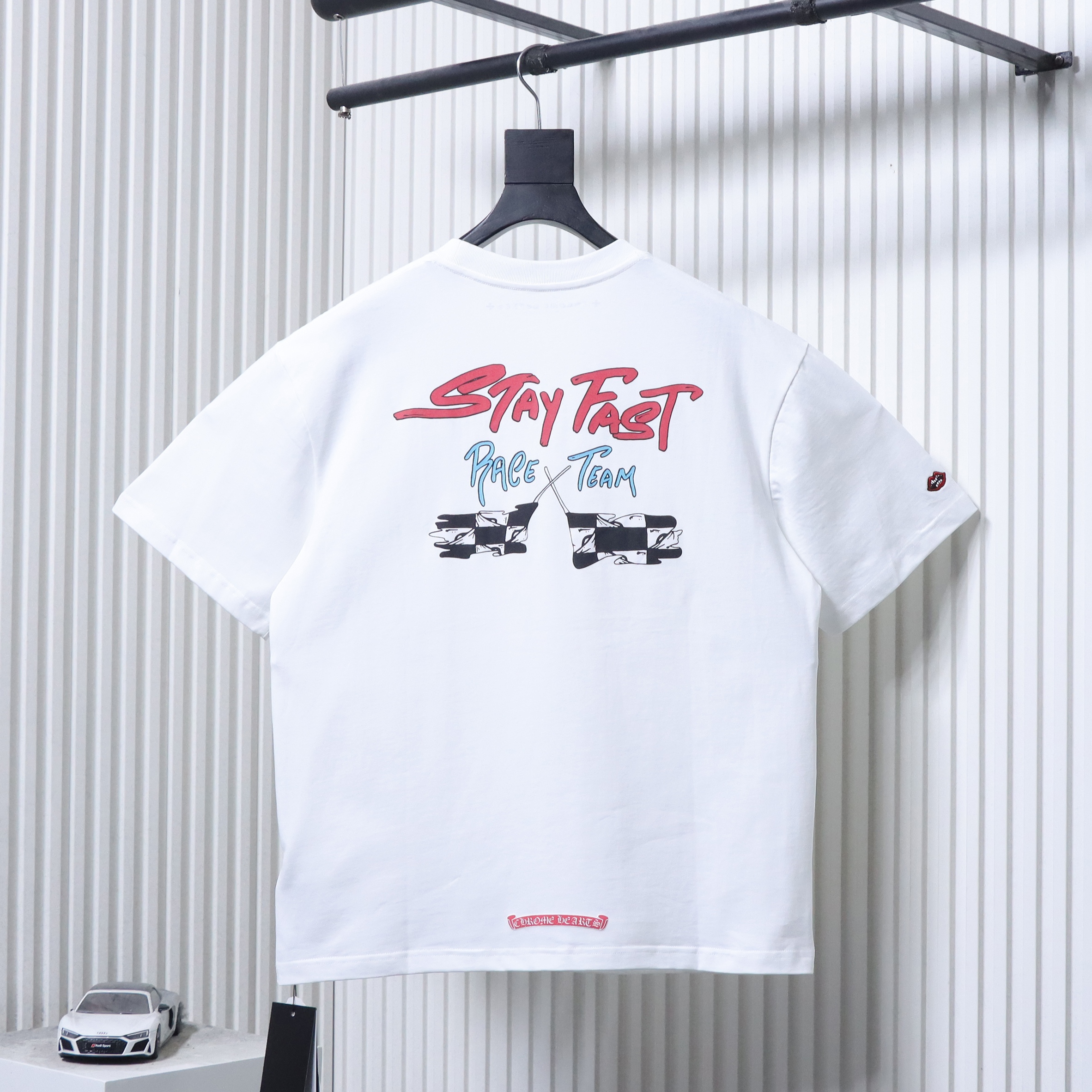 Chrome Hearts Graffiti Print Short Sleeve T-Shirt White h170