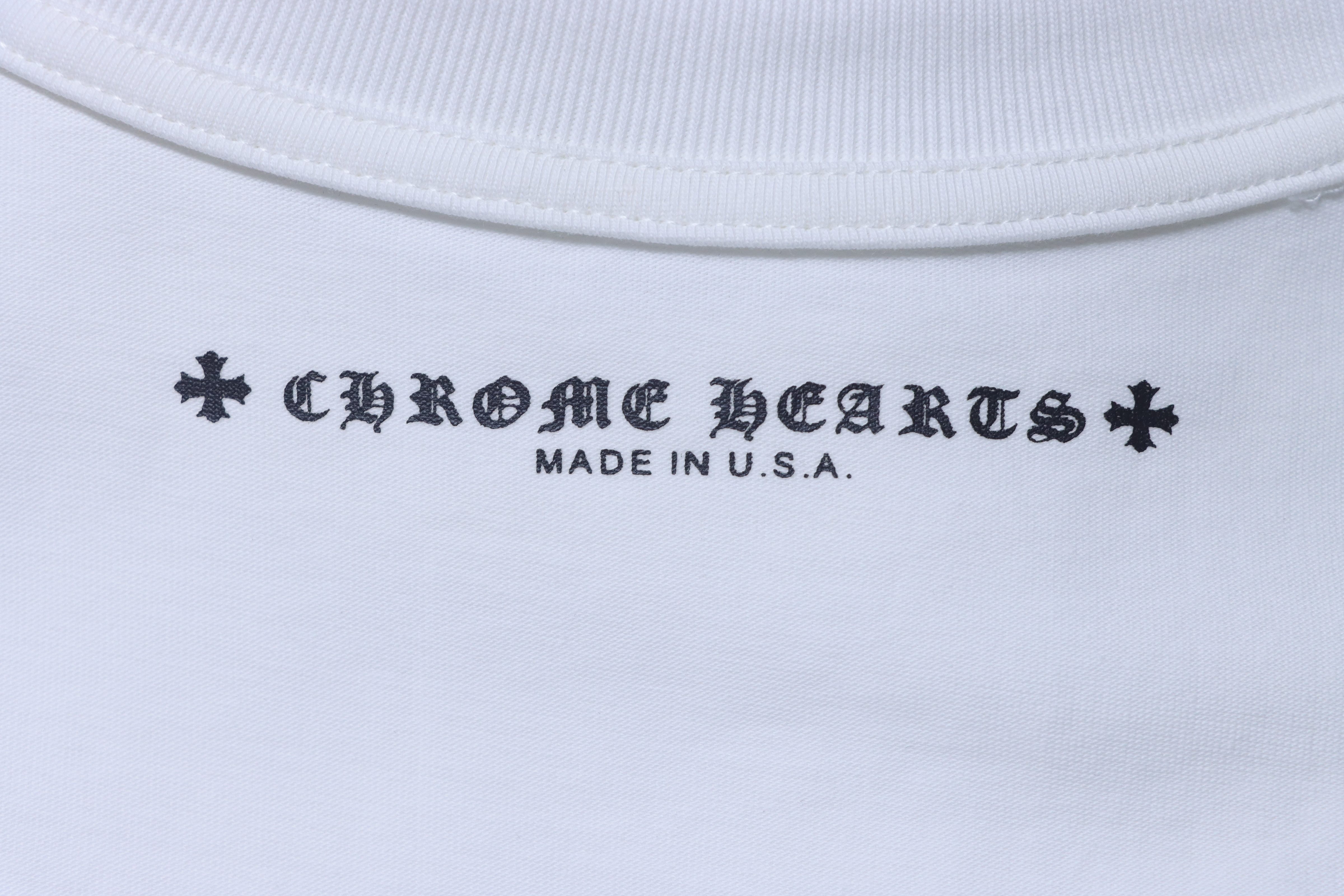Chrome Hearts Horseshoe Cross Print T-Shirt White h170