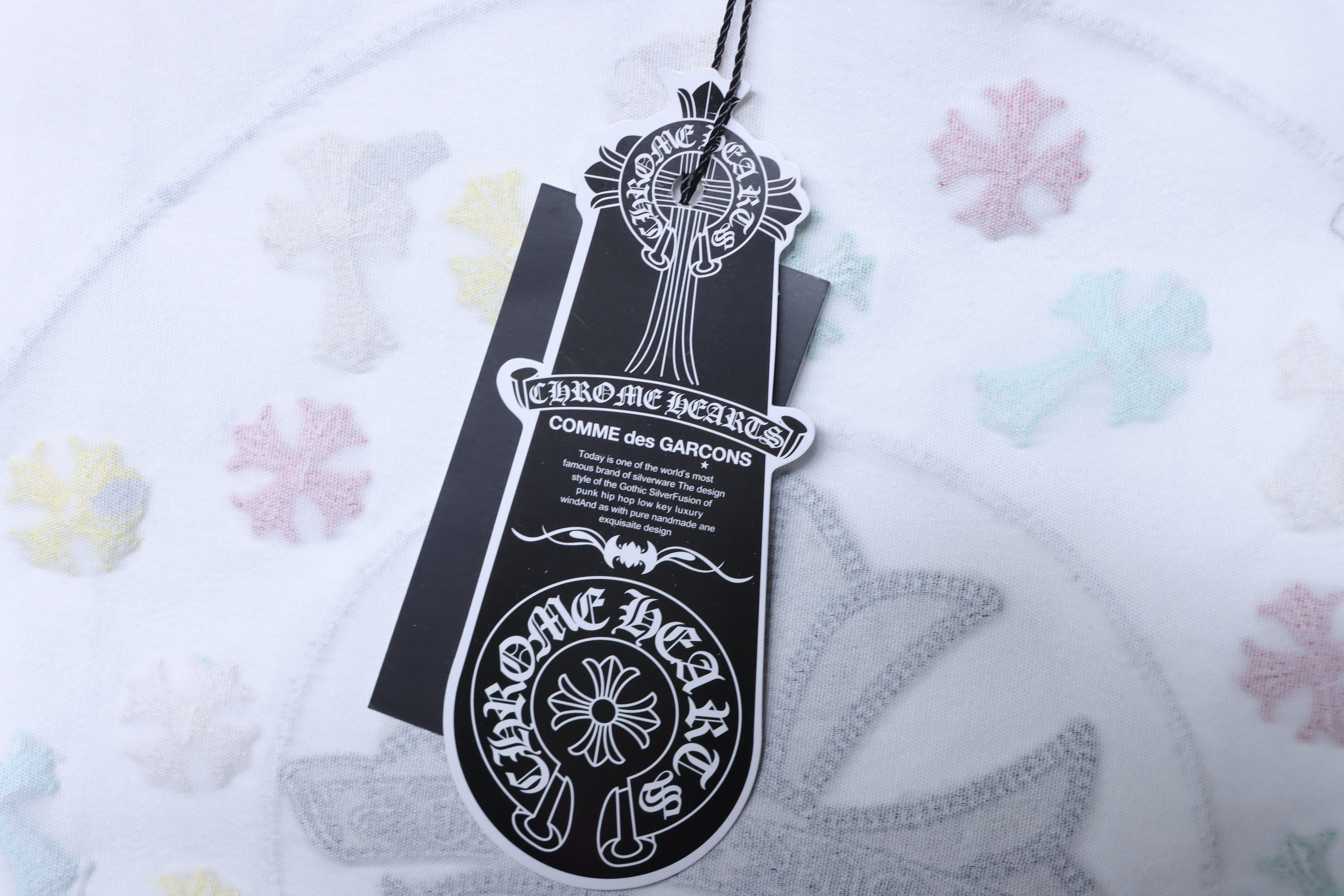 Chrome Hearts Multicolor Cross Cluster Embroidery Short Sleeve T-Shirt White h150