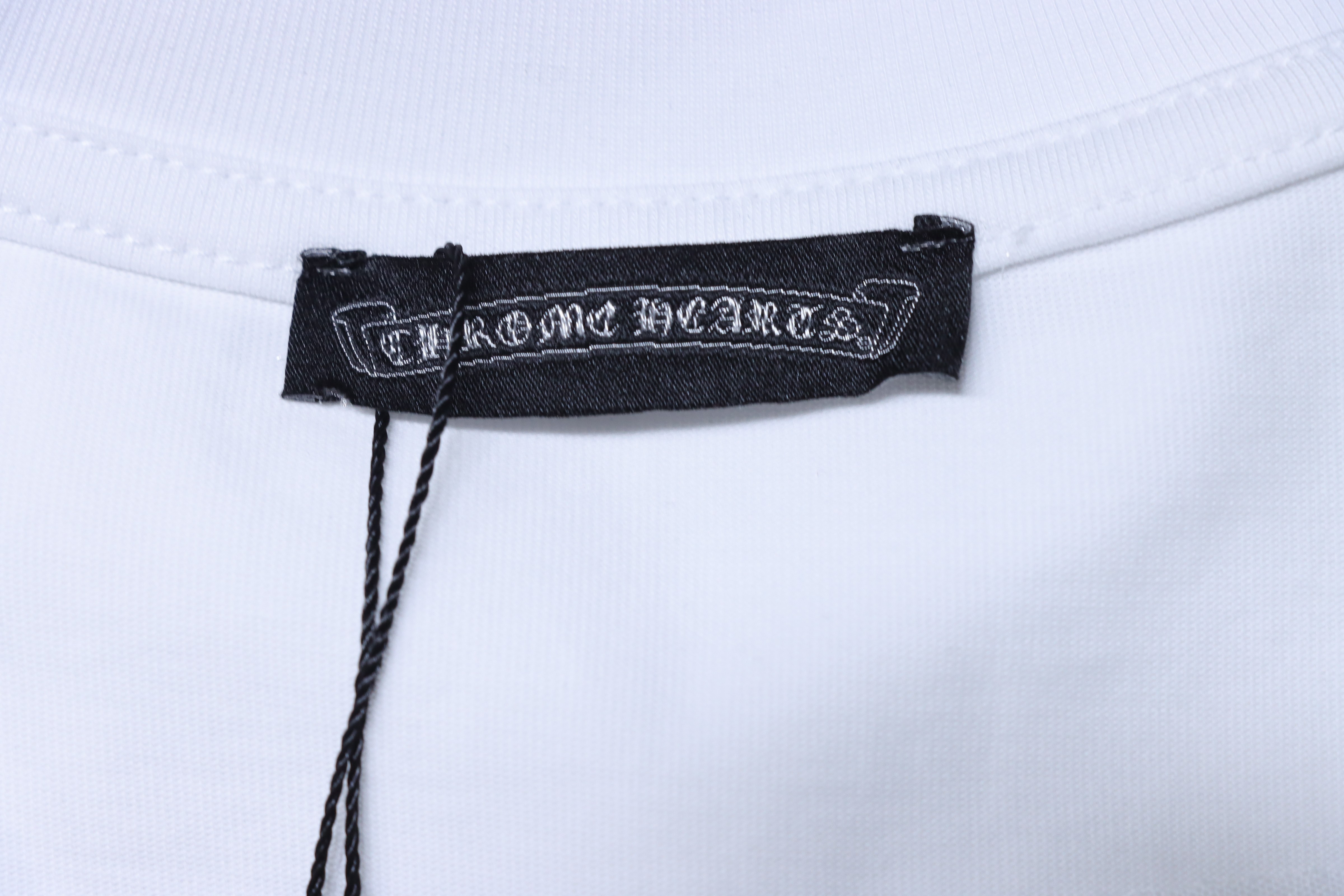 Chrome Hearts Multicolor Cross Cluster Embroidery Short Sleeve T-Shirt White h150