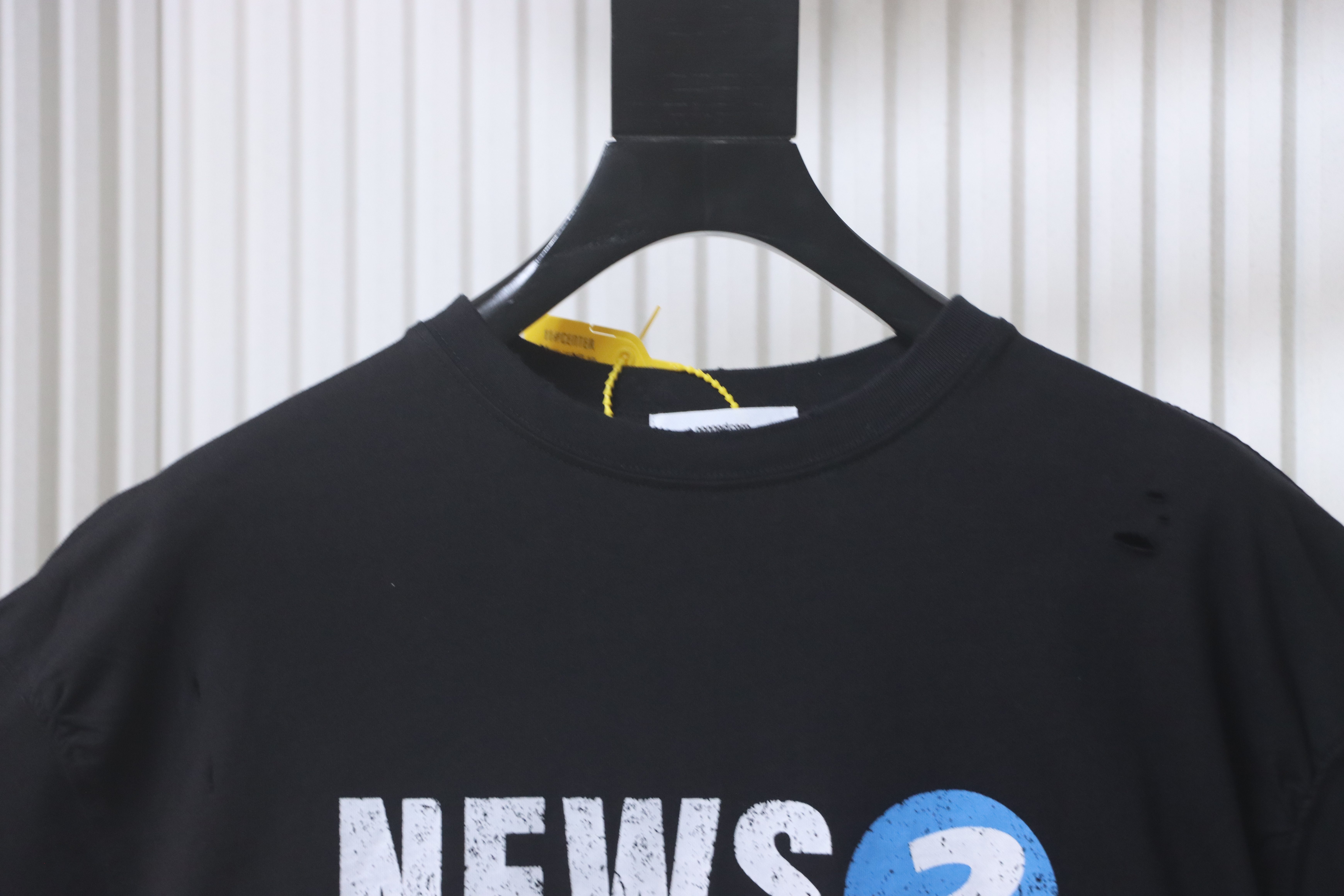 No Publik Grey Watermelon "NEWS 2" Distressed Vintage Wash T-Shirt h170