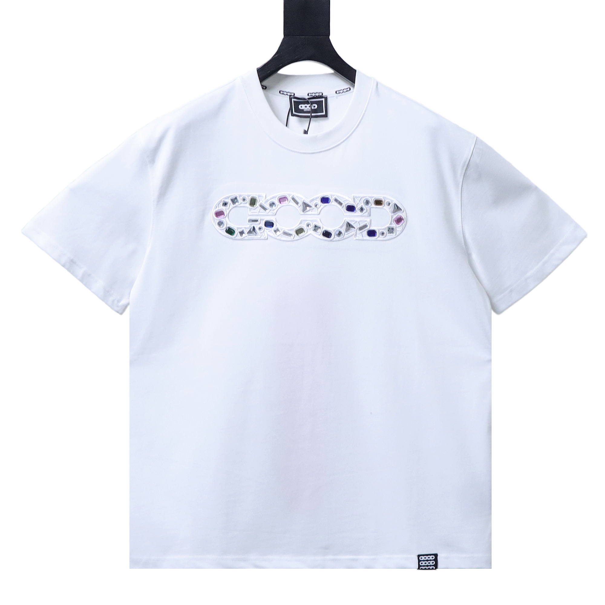 Goodbrand 26SS Luxury Gemstone Embellished Short-Sleeve T-Shirt h170