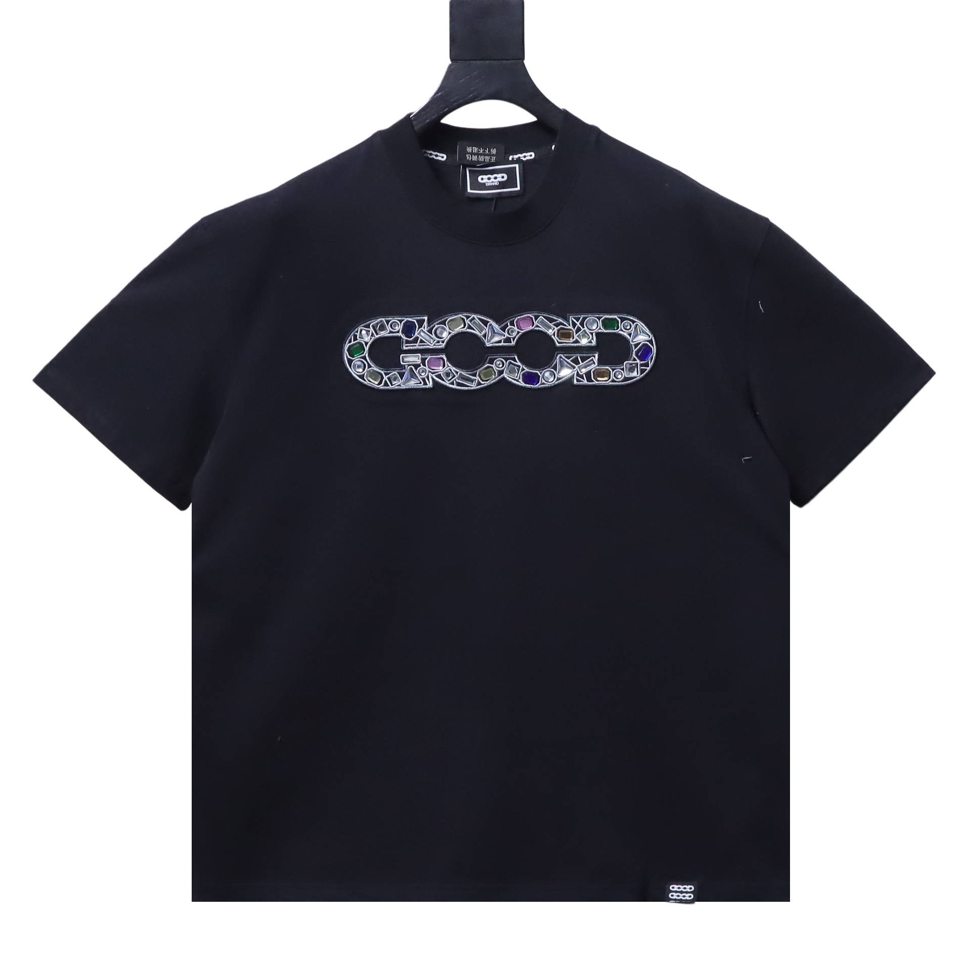 Goodbrand 26SS Luxury Gemstone Embellished Short-Sleeve T-Shirt h170