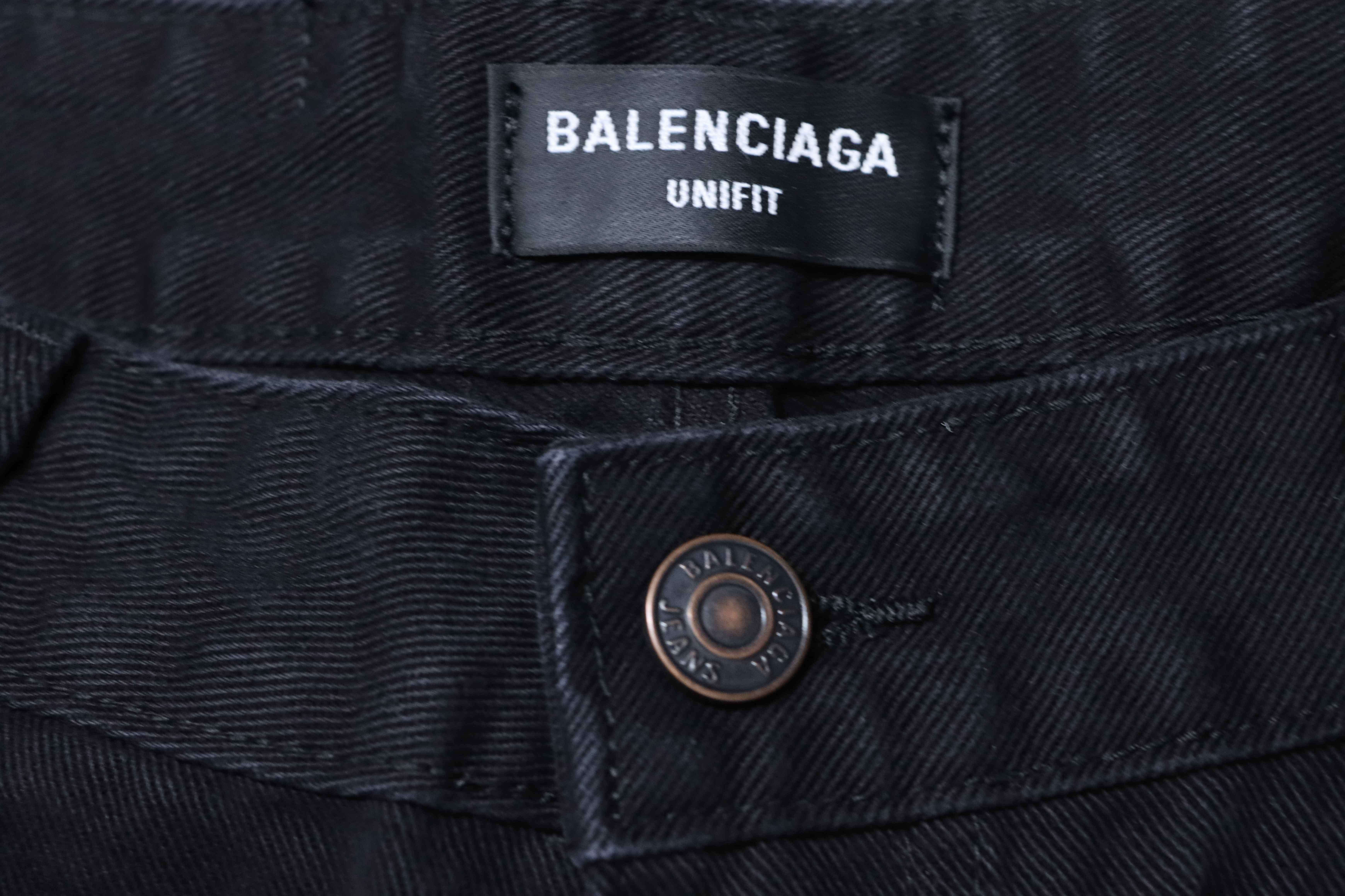 Balenciaga 24SS Slashed Distressed Denim Jeans h270